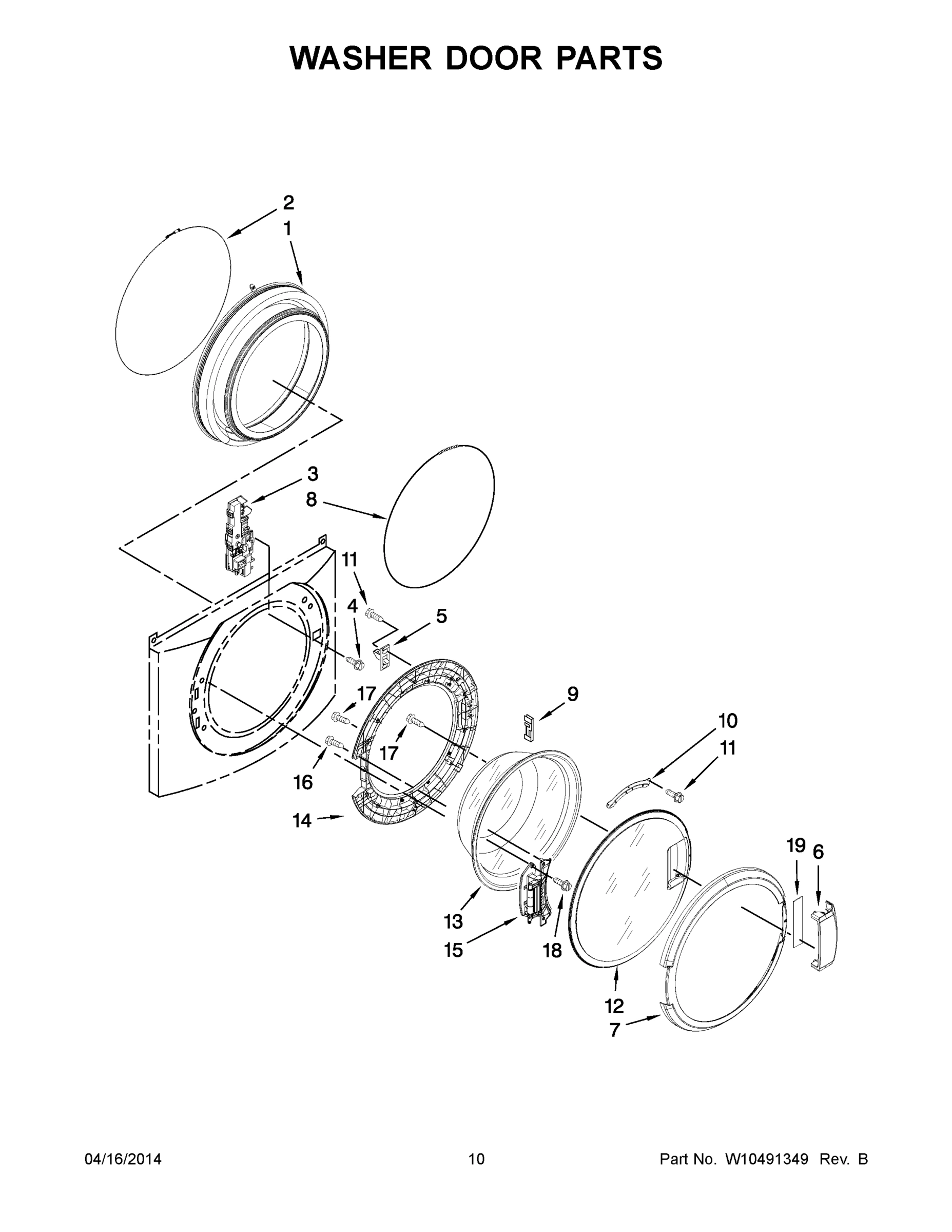 06 - WASHER DOOR PARTS