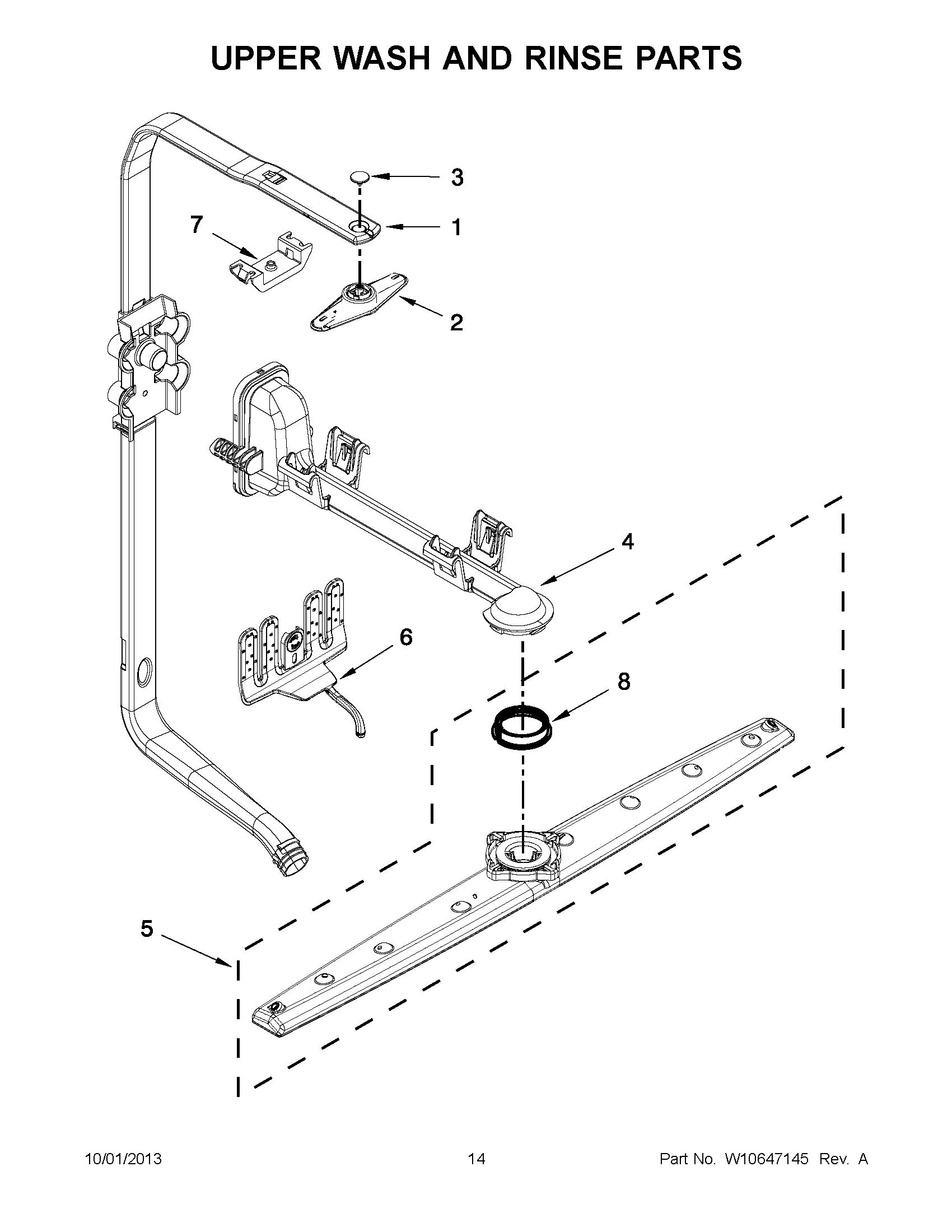 08 - UPPER WASH AND RINSE PARTS