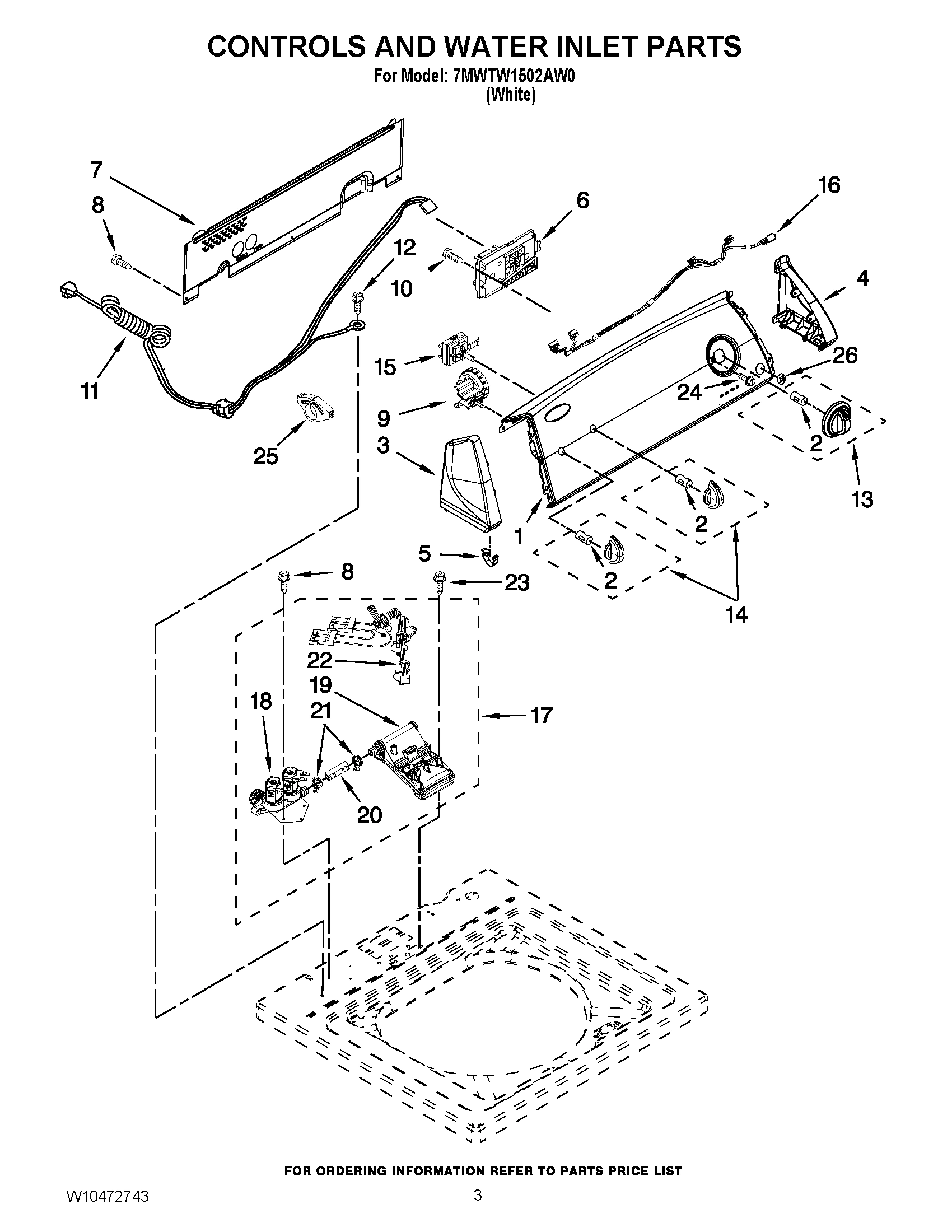 02 - CONTROLS AND WATER INLET PARTS