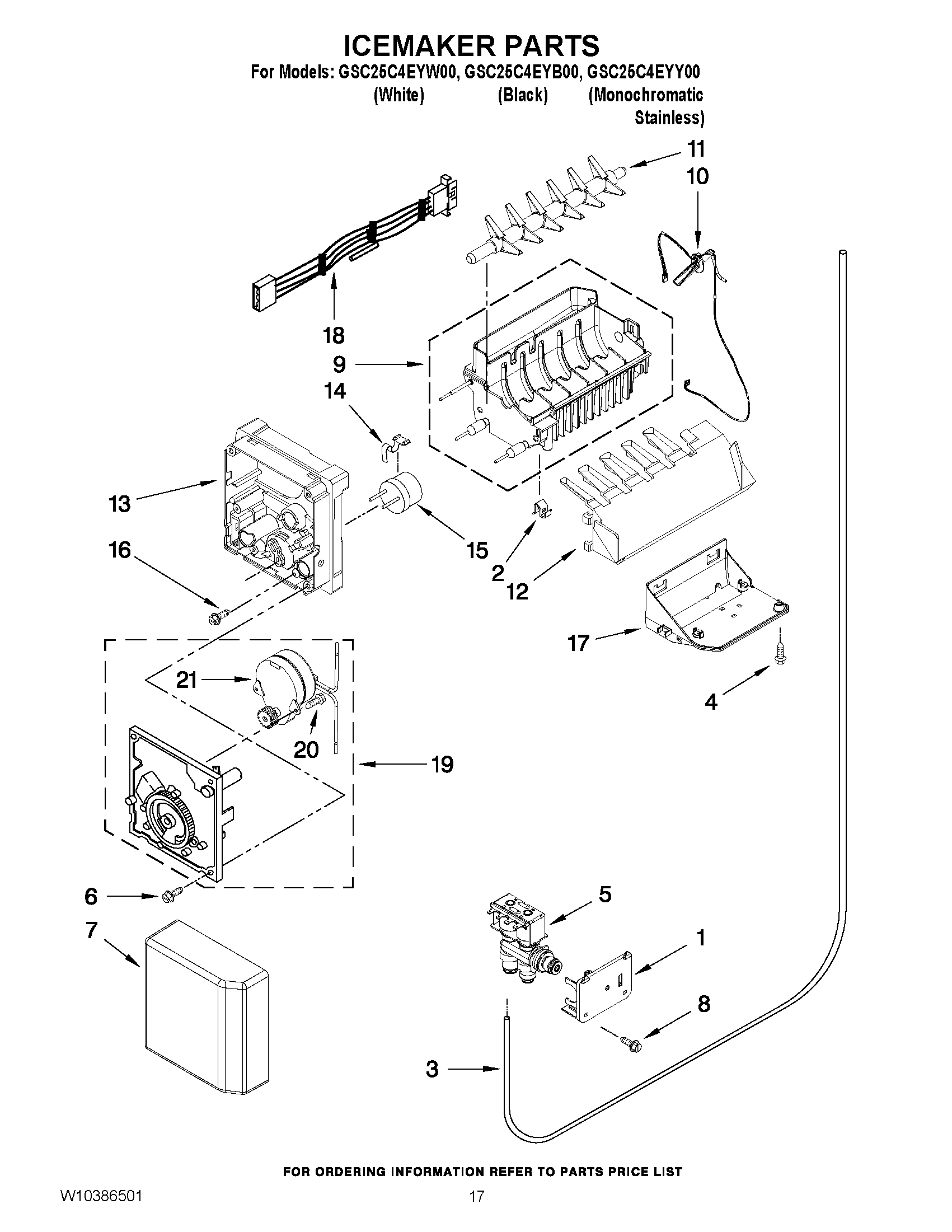 10 - ICEMAKER PARTS