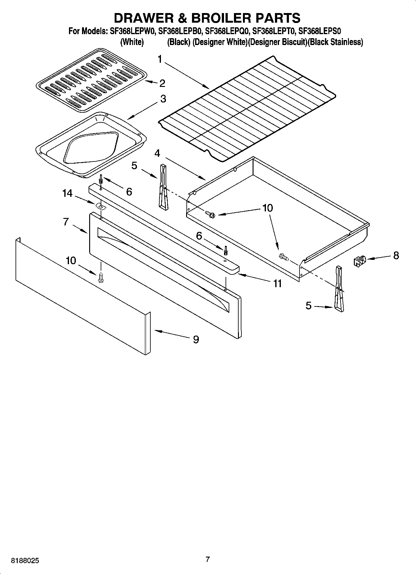 05 - DRAWER & BROILER PARTS