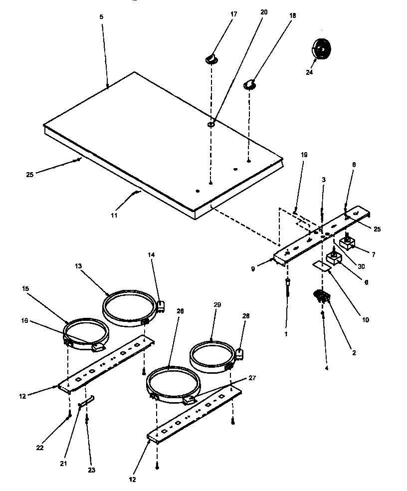 01 - COOKTOP ASSY