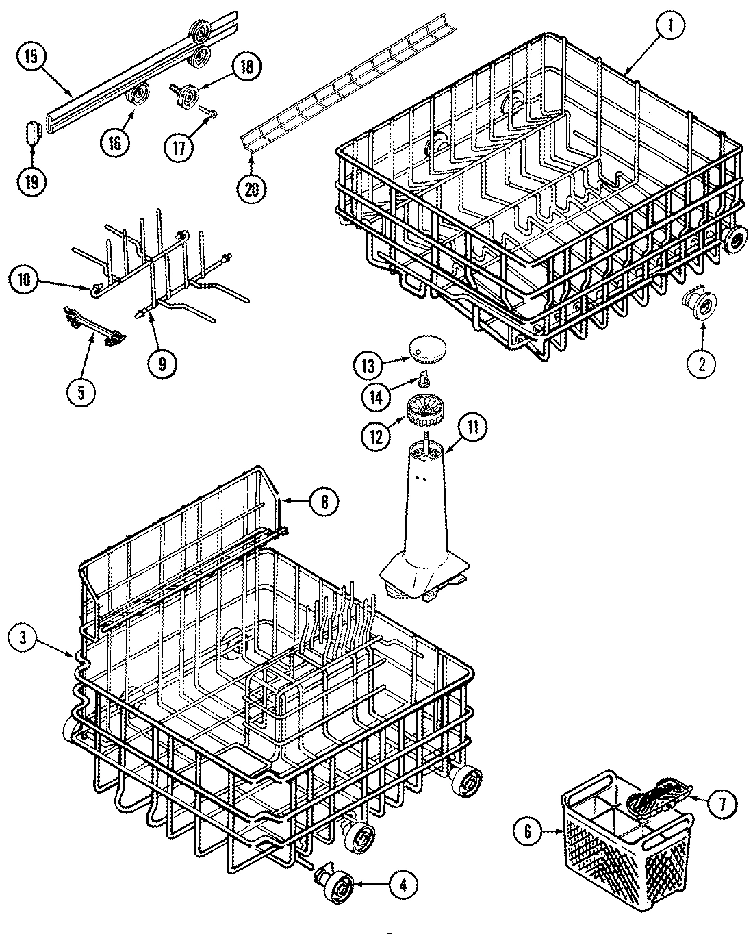 06 - TRACK & RACK ASSEMBLY (DWU8602AAM)