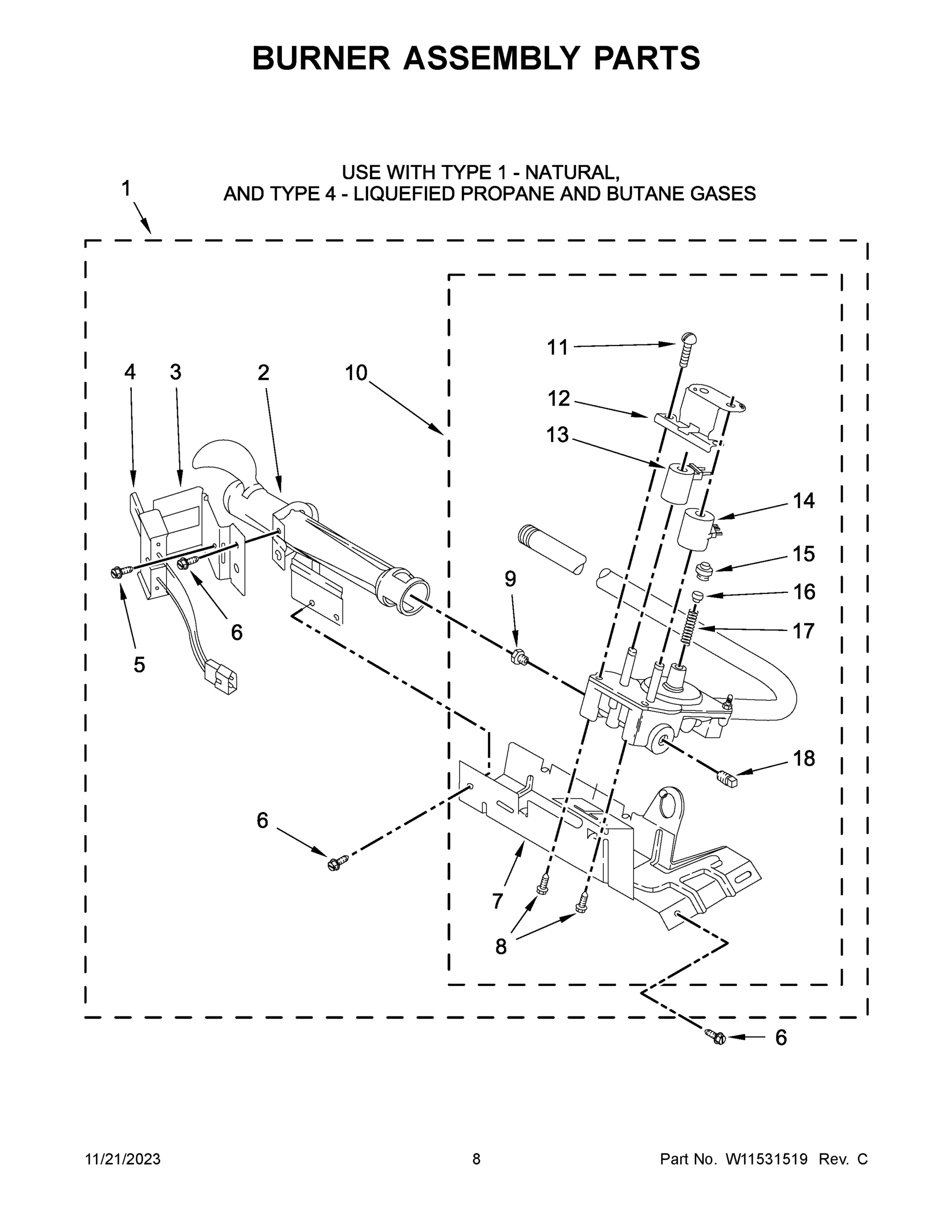 05 - BURNER ASSEMBLY PARTS