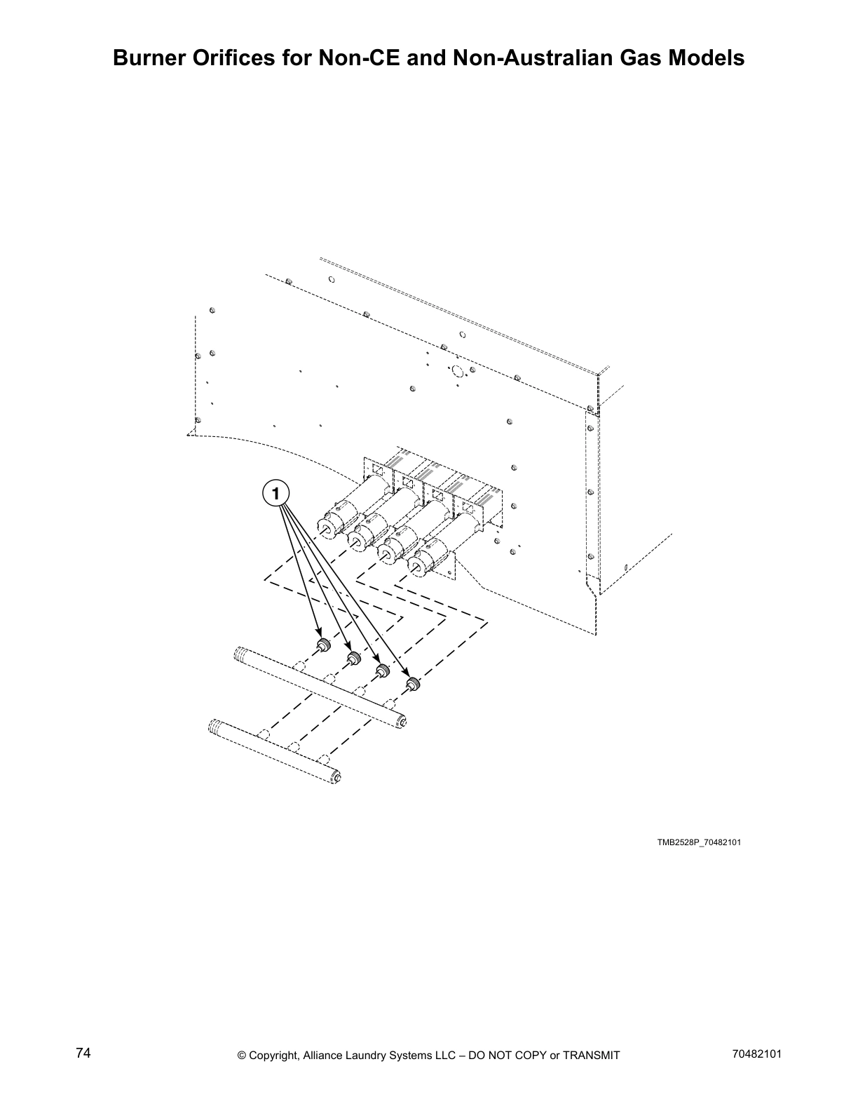 Burner Orifices for Non-CE and Non-Australian Gas Models