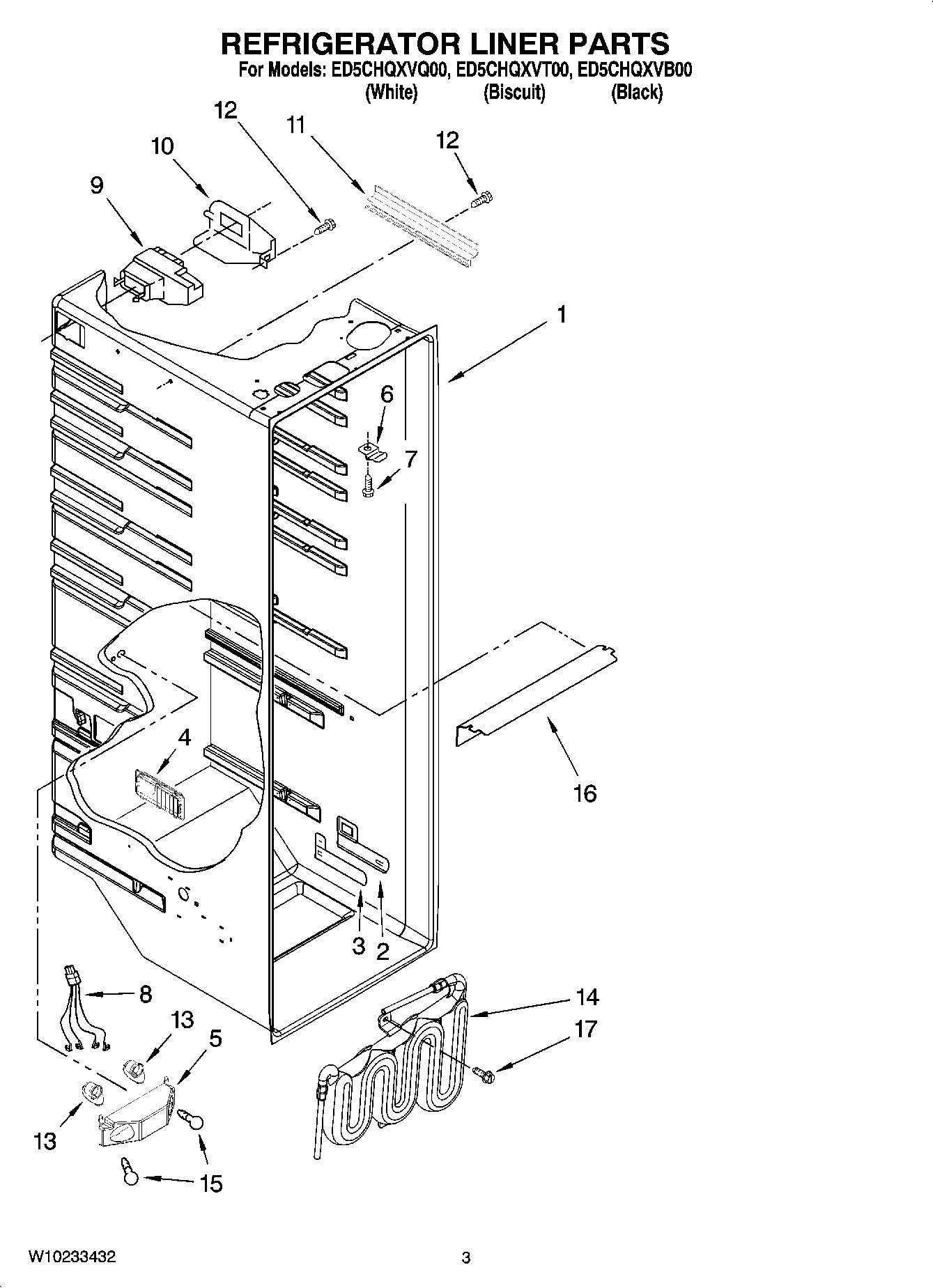 02 - REFRIGERATOR LINER PARTS
