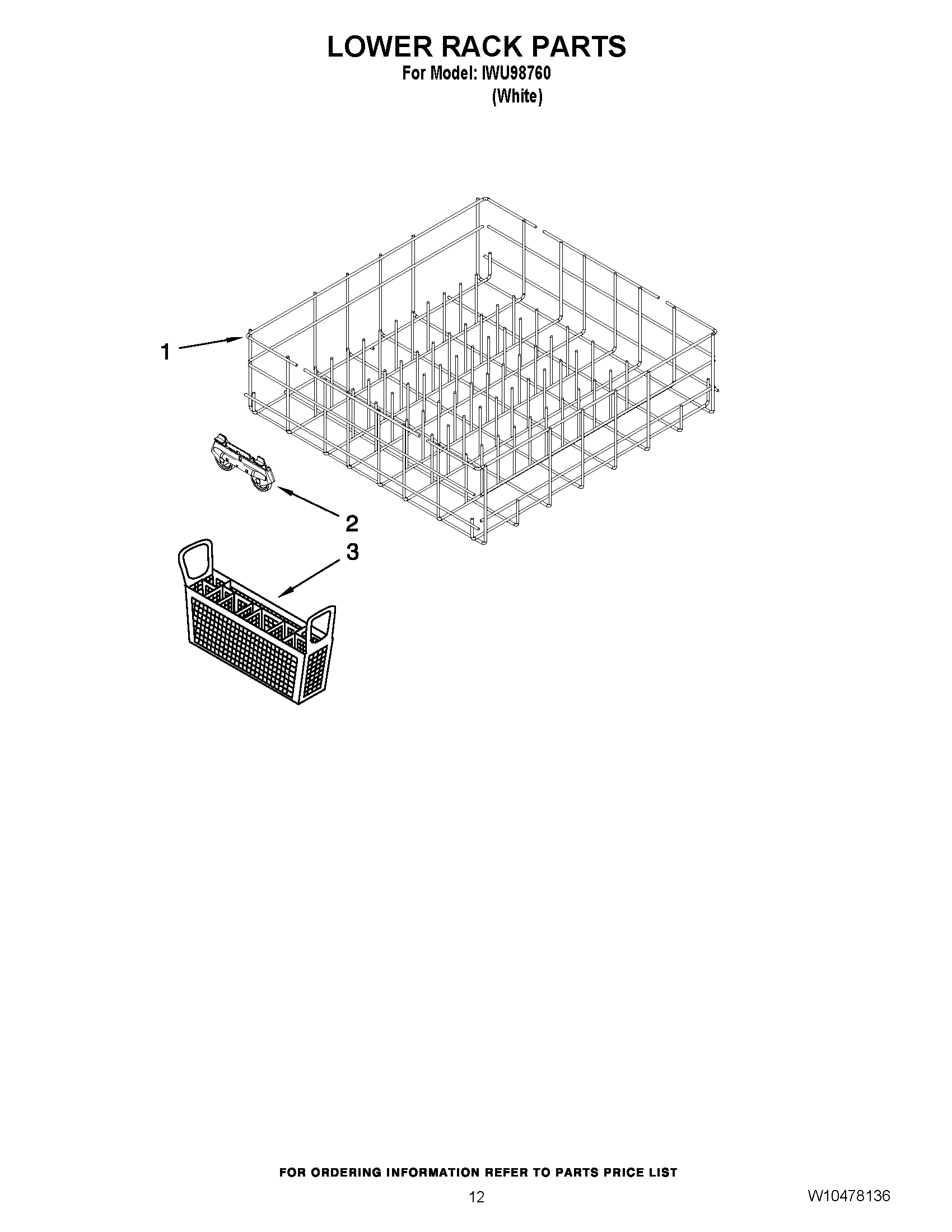 10 - LOWER RACK PARTS