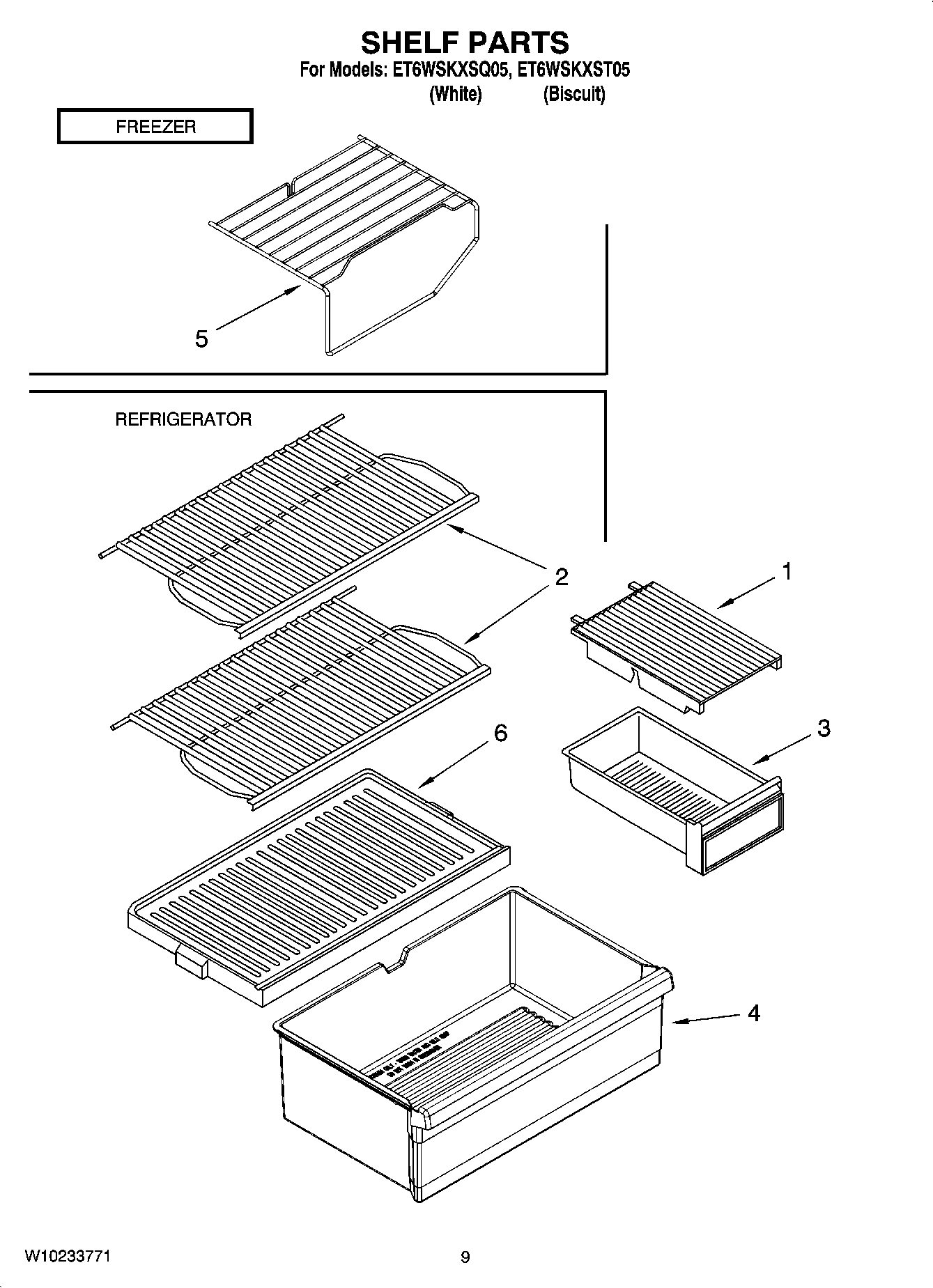 05 - SHELF PARTS, OPTIONAL PARTS