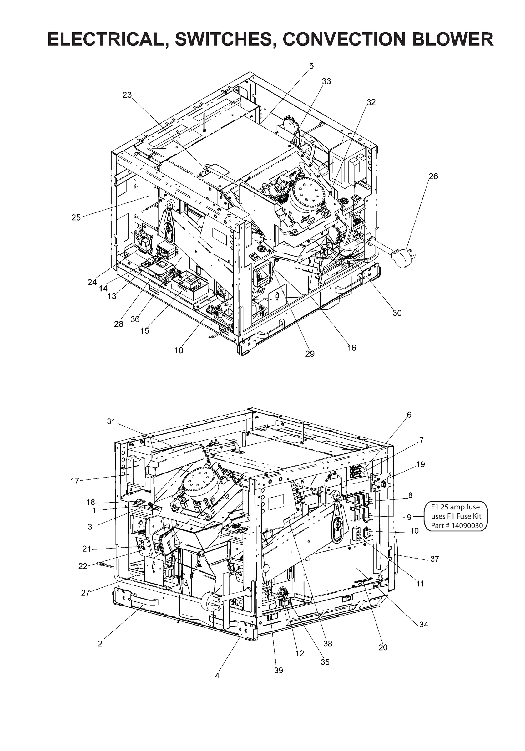 ELECTRICAL, SWITCHES, CONVECTION BLOWER