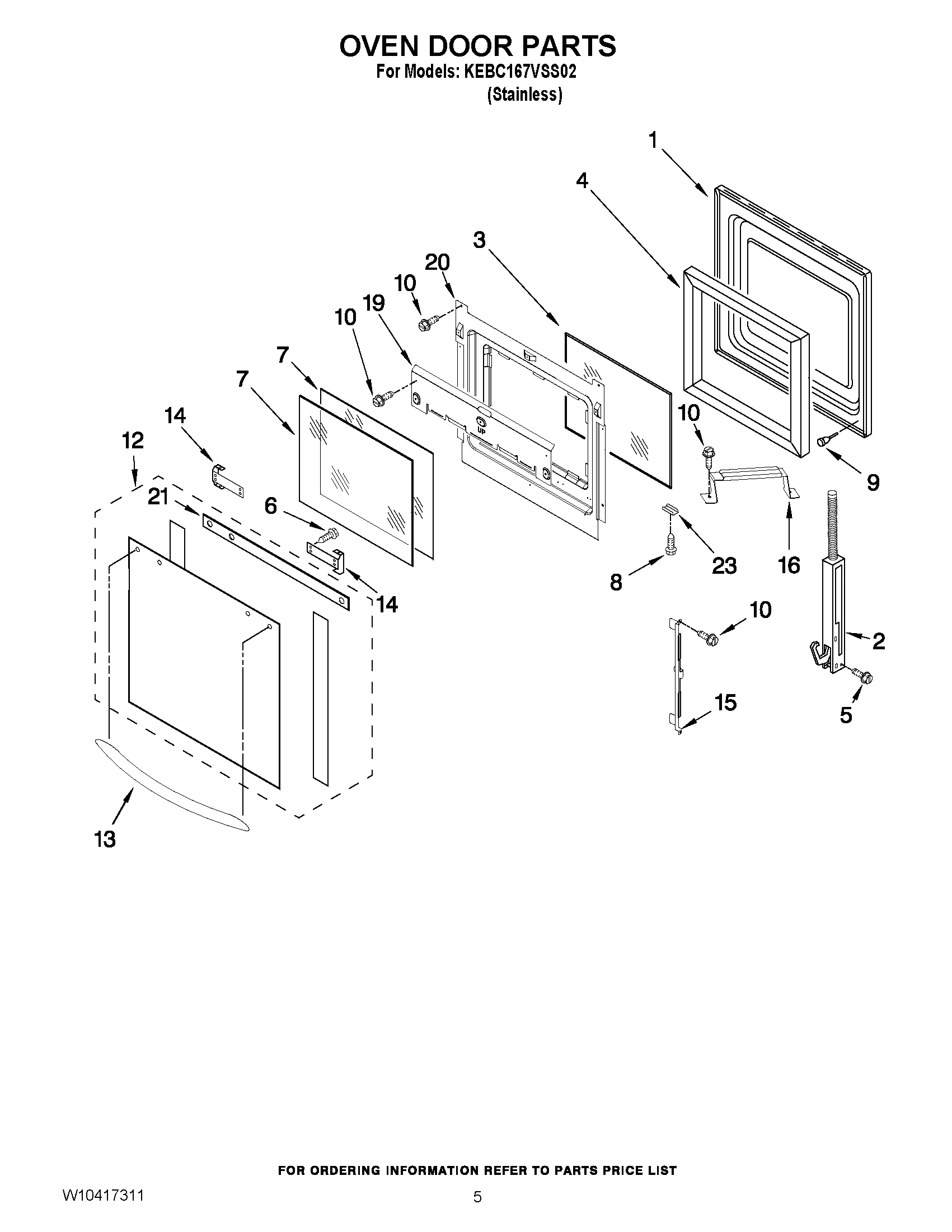 04 - OVEN DOOR PARTS