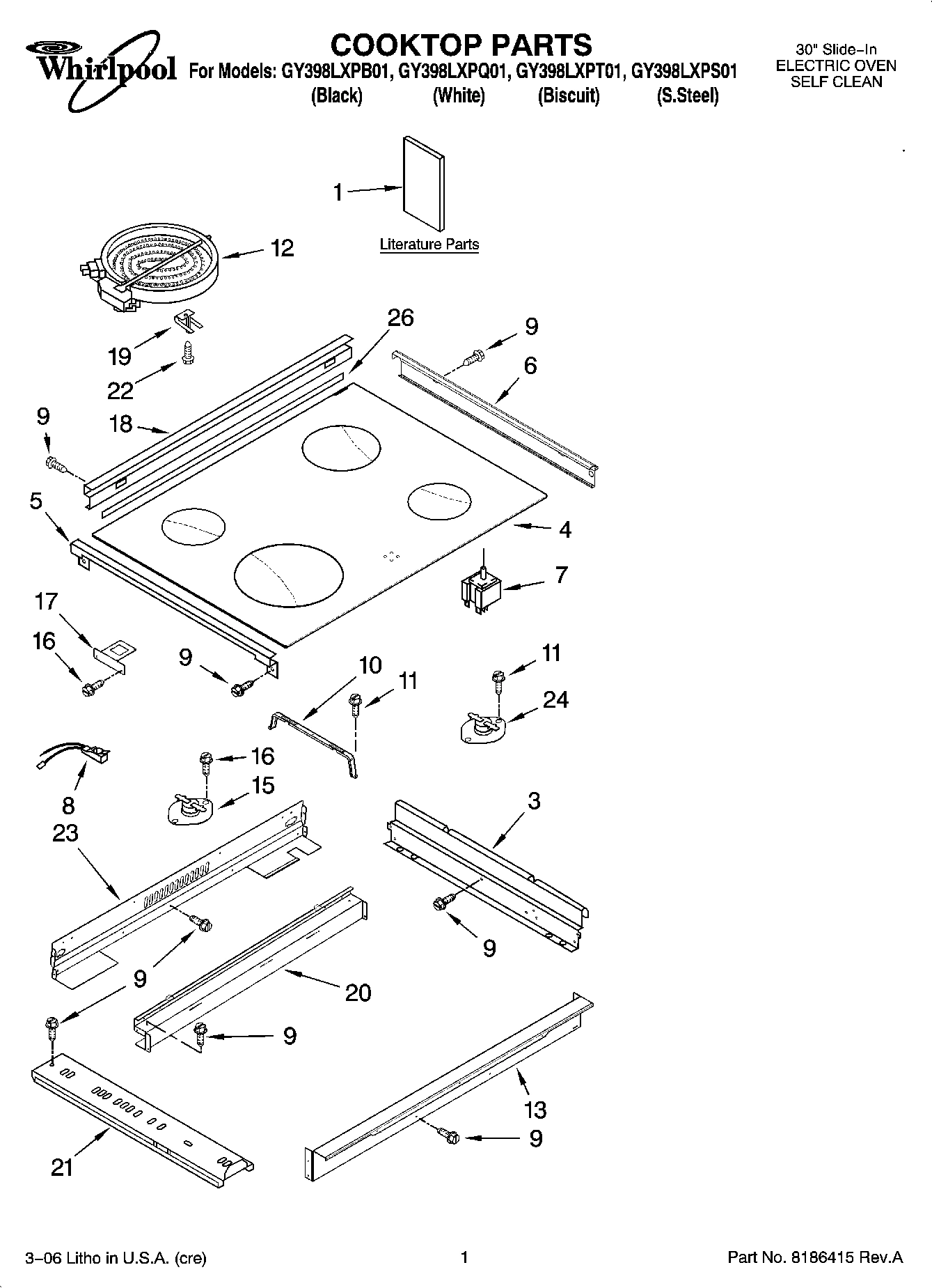 01 - COOKTOP PARTS