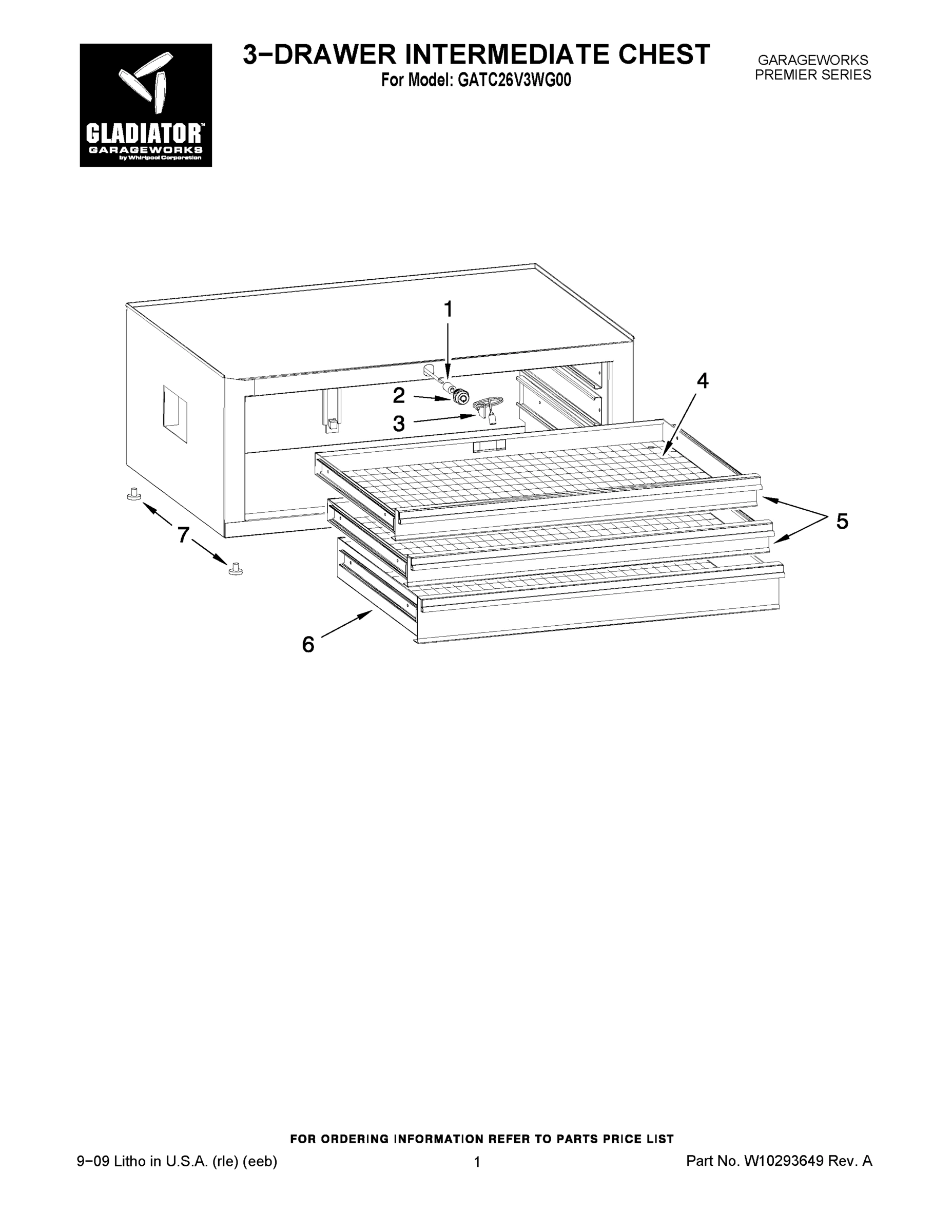 01 - 3-DRAWER INTERMEDIATE CHEST