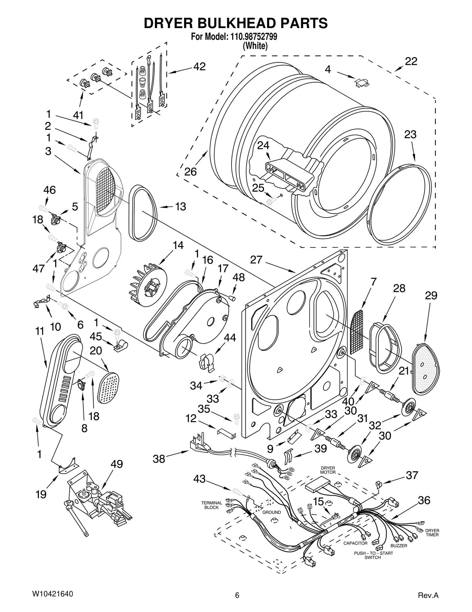 DRYER BULKHEAD PARTS