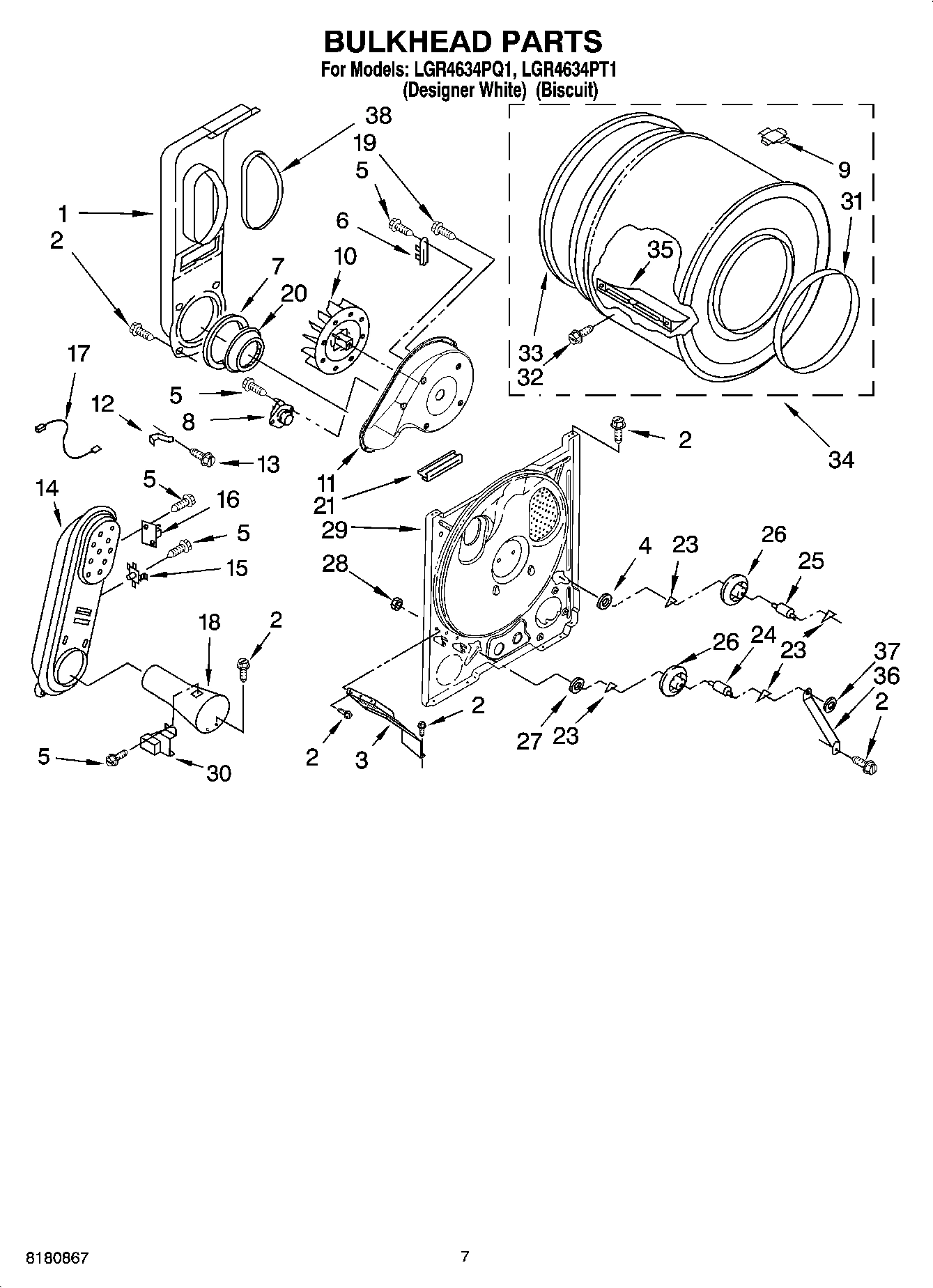 04 - BULKHEAD PARTS, OPTIONAL PARTS (NOT INCLUDED)