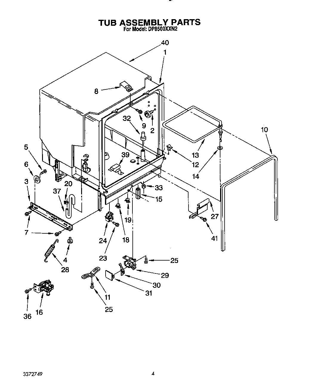 04 - TUB ASSEMBLY