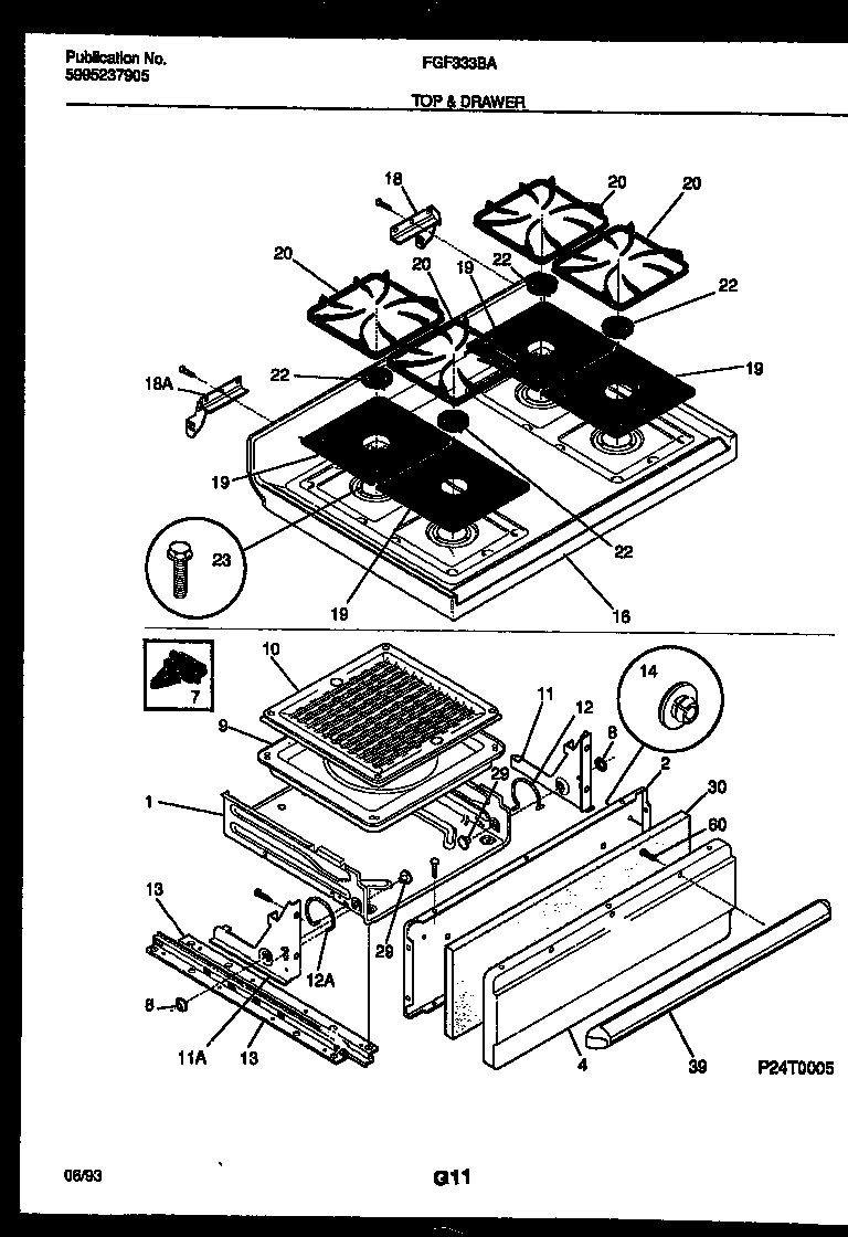 05 - COOKTOP AND BROILER DRAWER PARTS