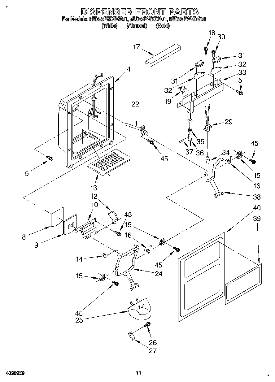 08 - DISPENSER FRONT