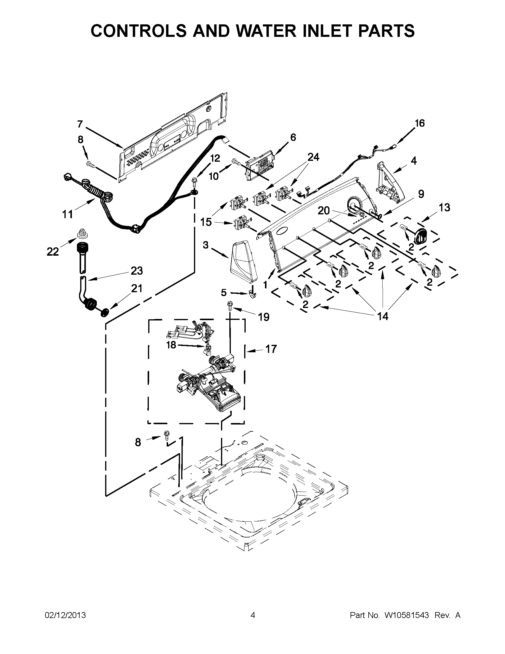 02 - CONTROLS AND WATER INLET PARTS