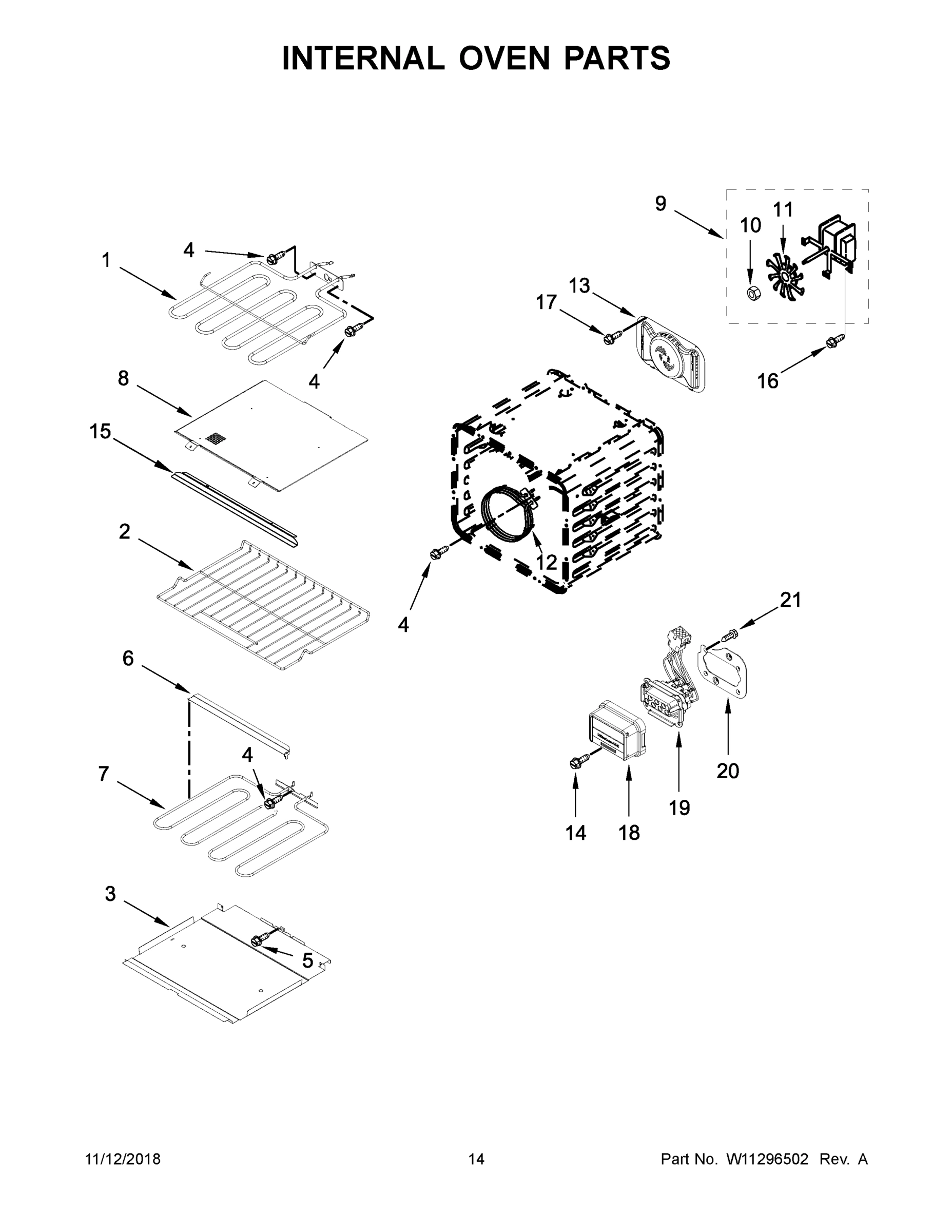 08 - INTERNAL OVEN PARTS