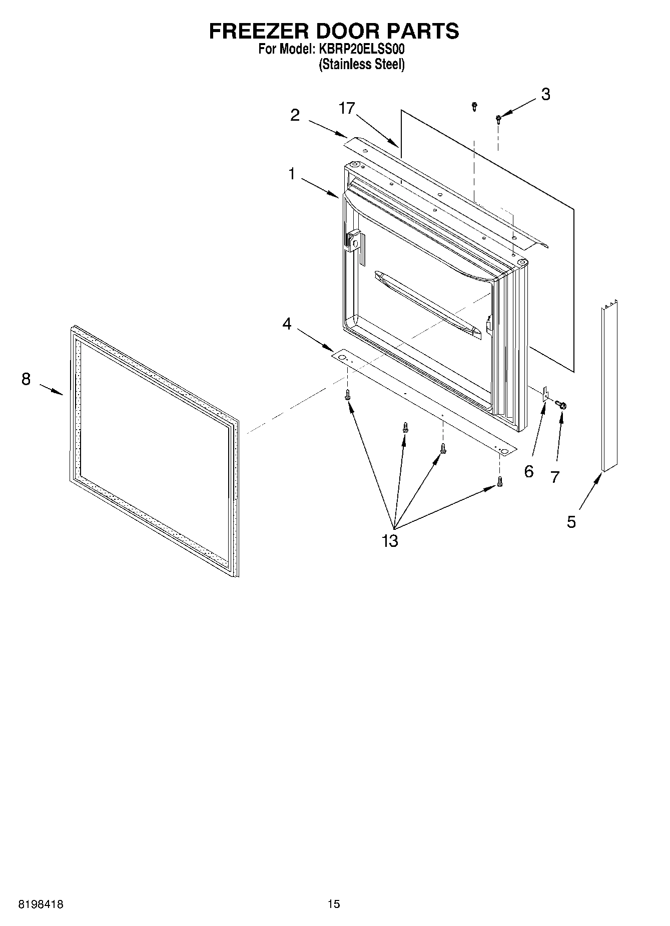 08 - FREEZER DOOR PARTS, OPTIONAL PARTS