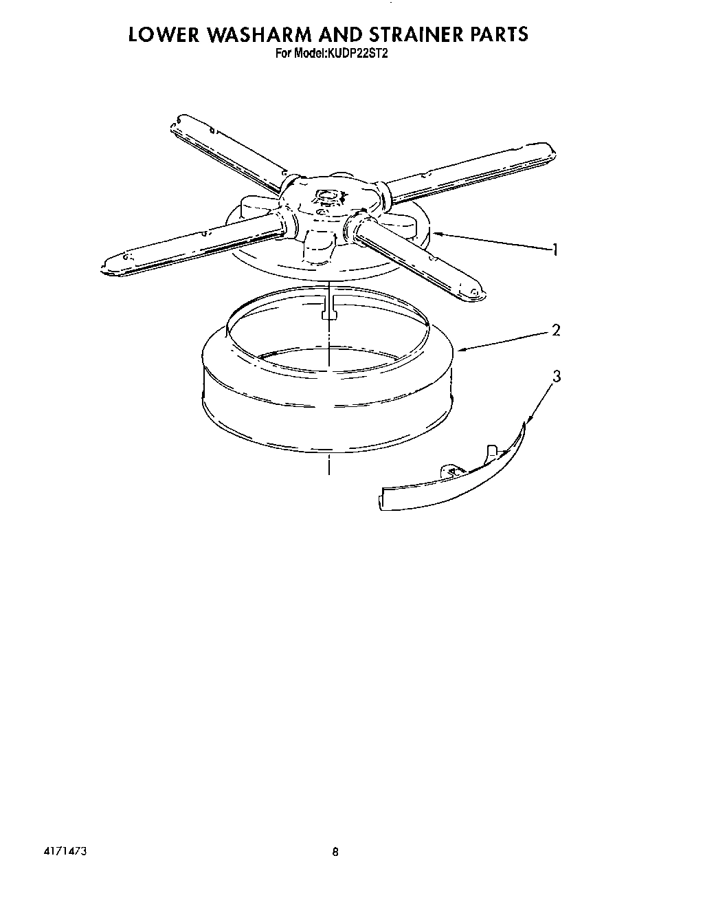 06 - LOWER WASHARM AND STRAINER