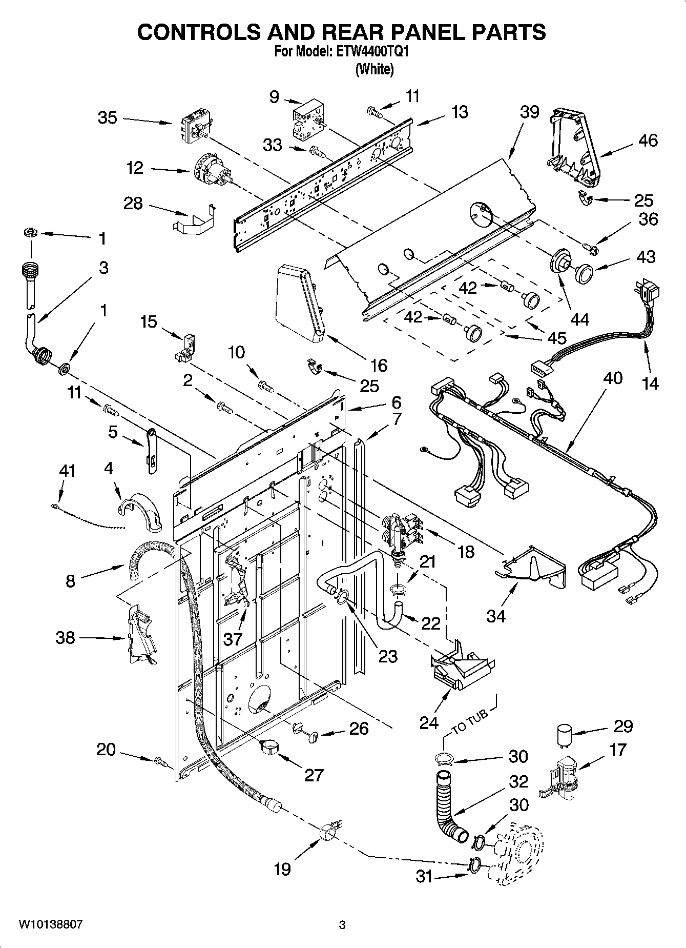 02 - CONTROLS AND REAR PANEL PARTS