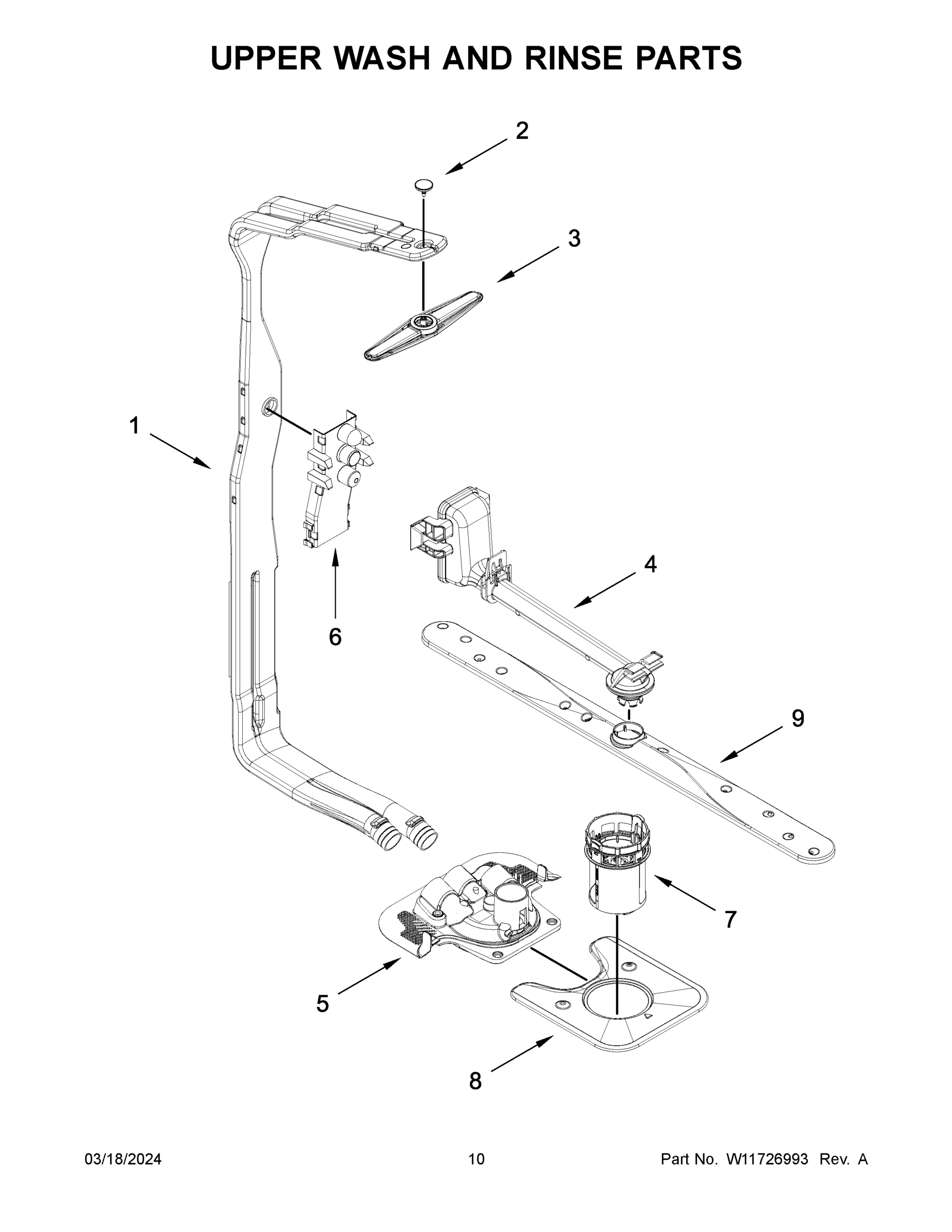 06 - UPPER WASH AND RINSE PARTS