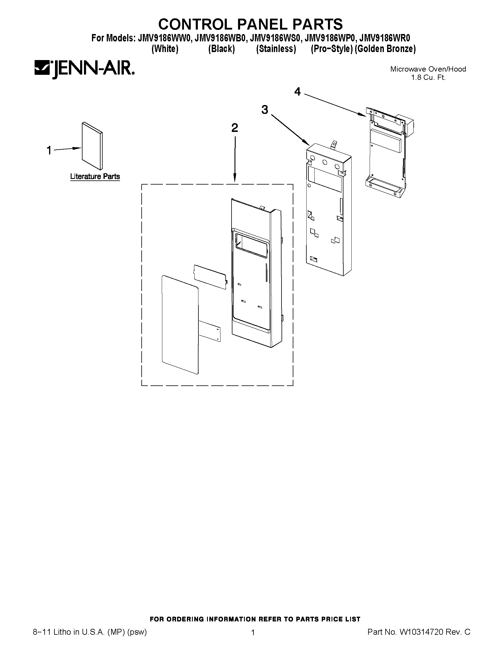 01 - CONTROL PANEL PARTS