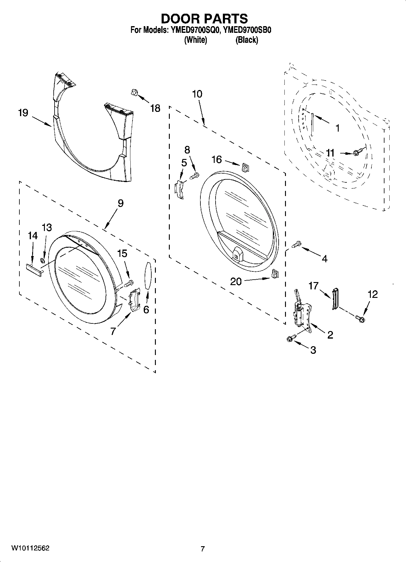 04 - DOOR PARTS, OPTIONAL PARTS (NOT INCLUDED)