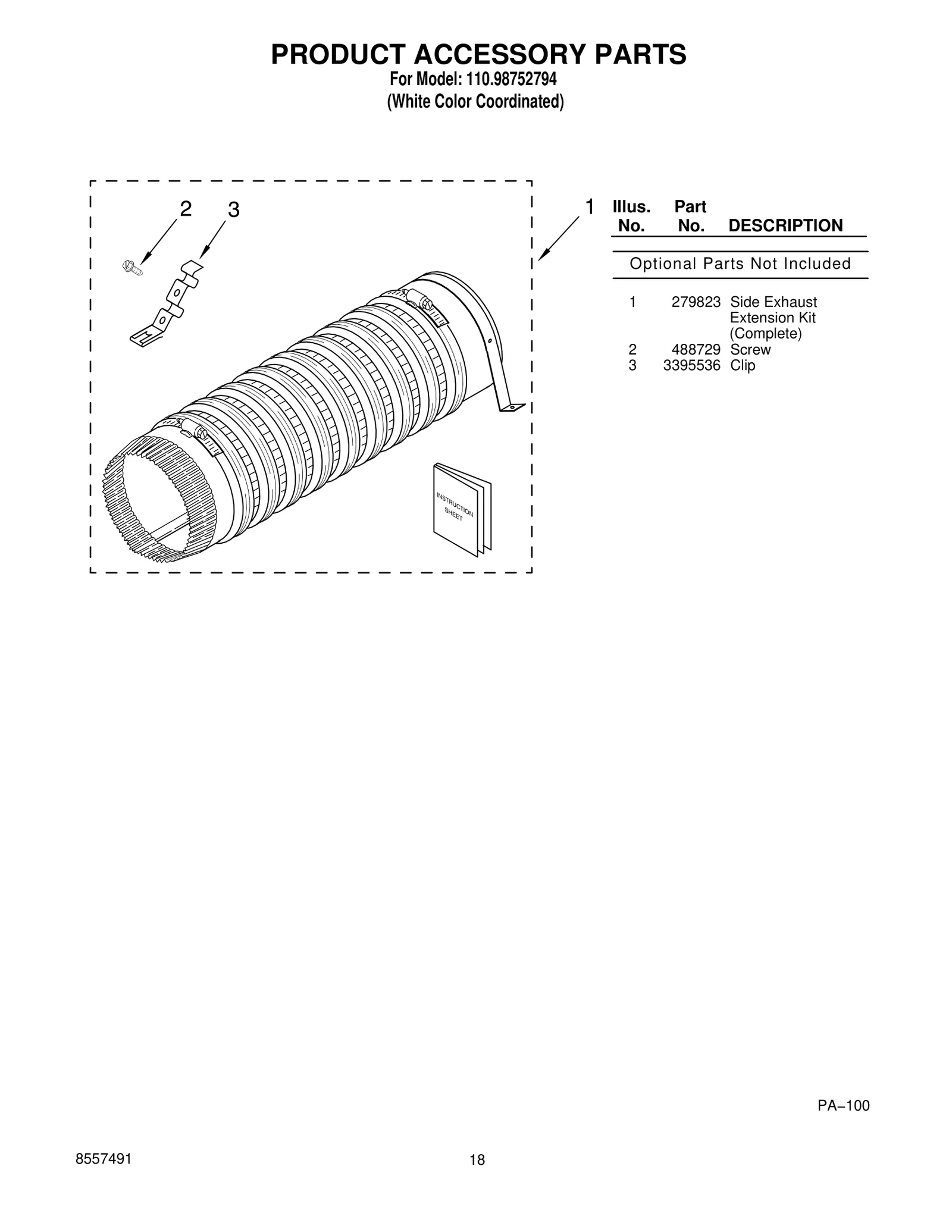 PRODUCT ACCESSORY PARTS