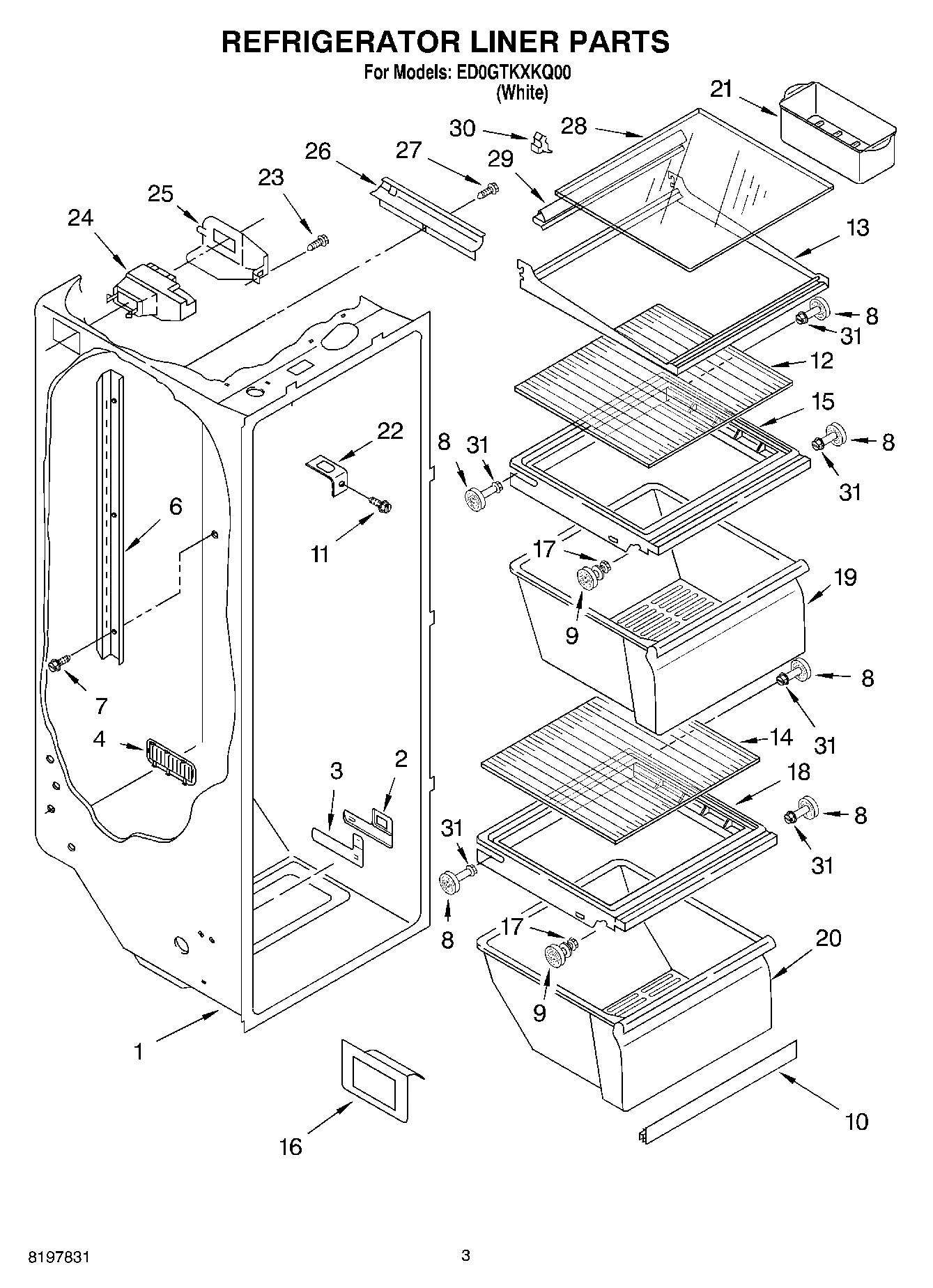 02 - REFRIGERATOR LINER