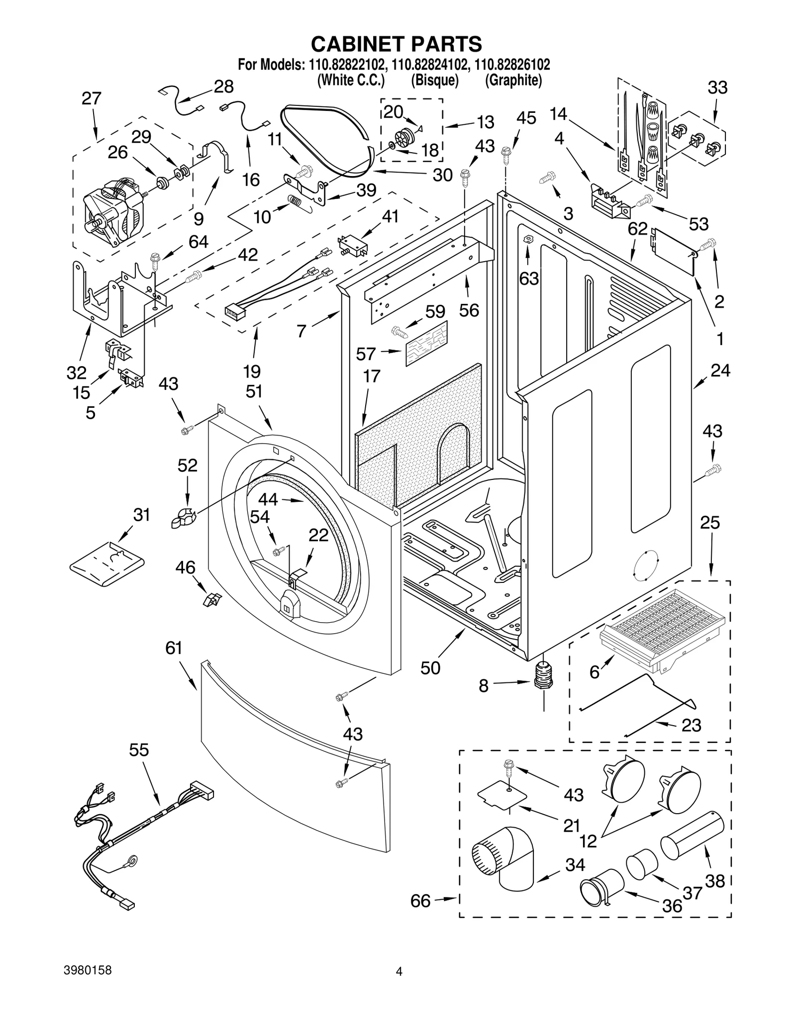 CABINET PARTS