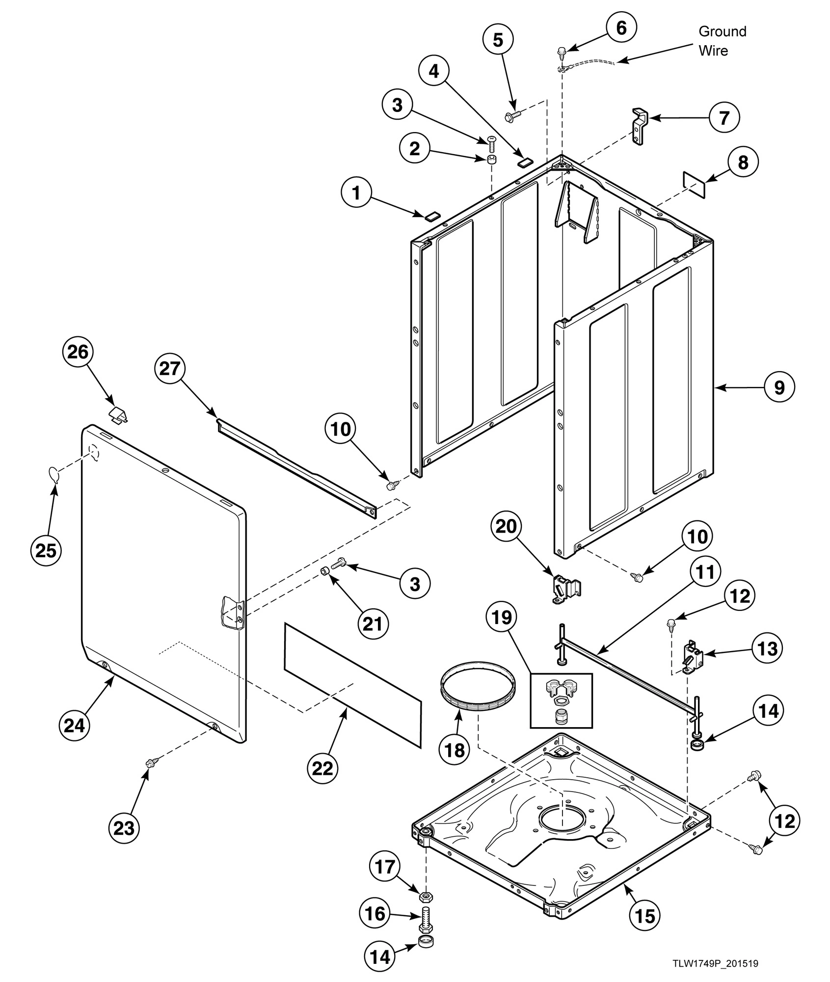 Front Panel, Base Assembly and Cabinet Kit