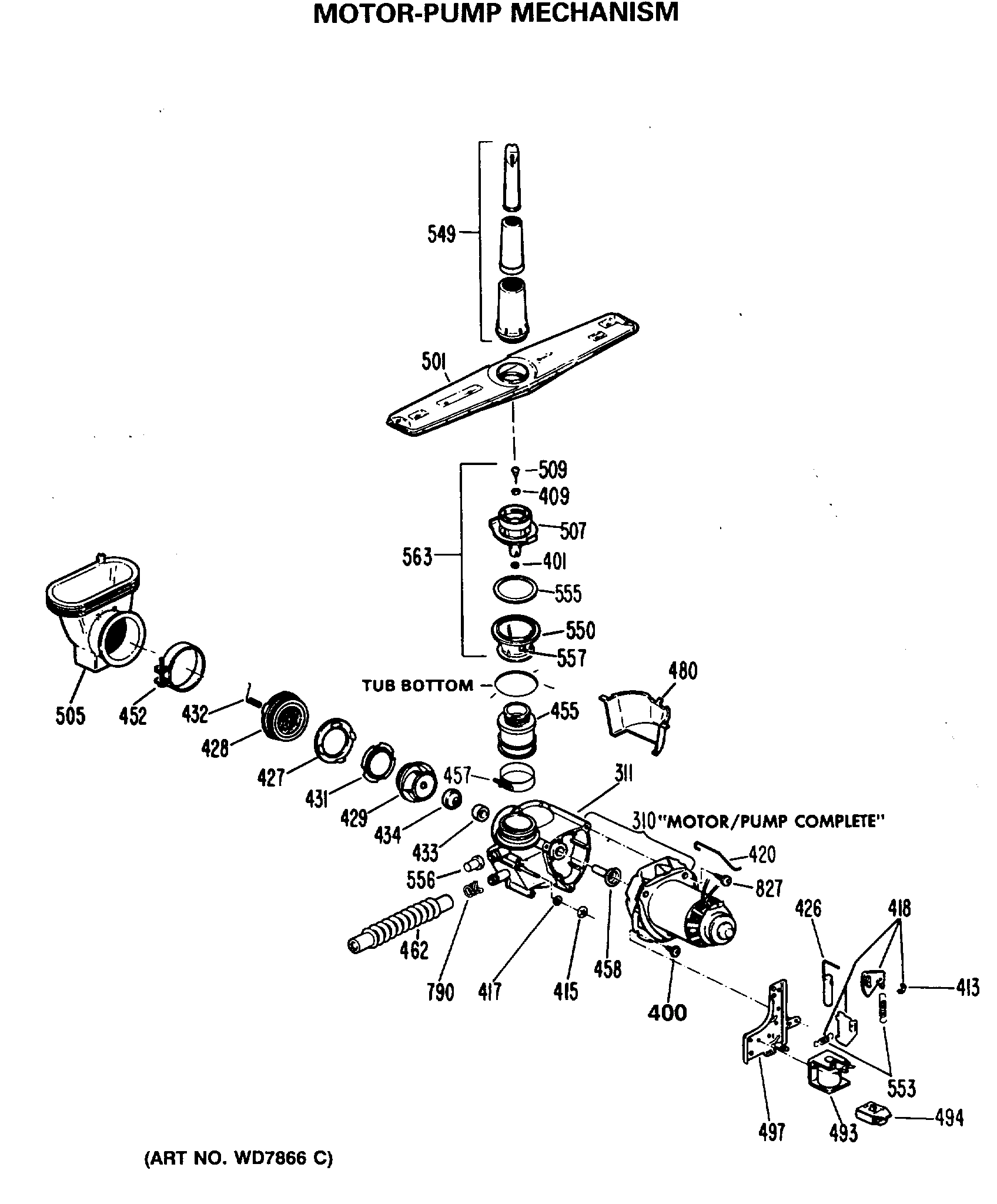MOTOR-PUMP MECHANISM