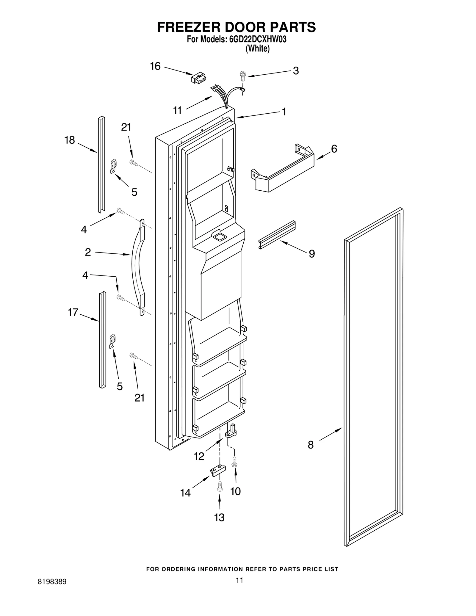 FREEZER DOOR PARTS
