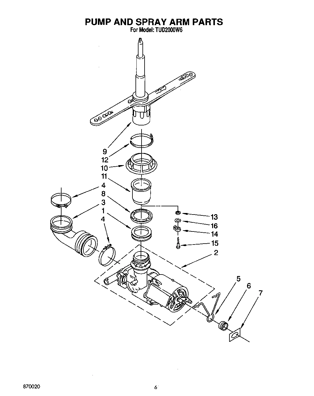 05 - PUMP AND SPRAY ARM