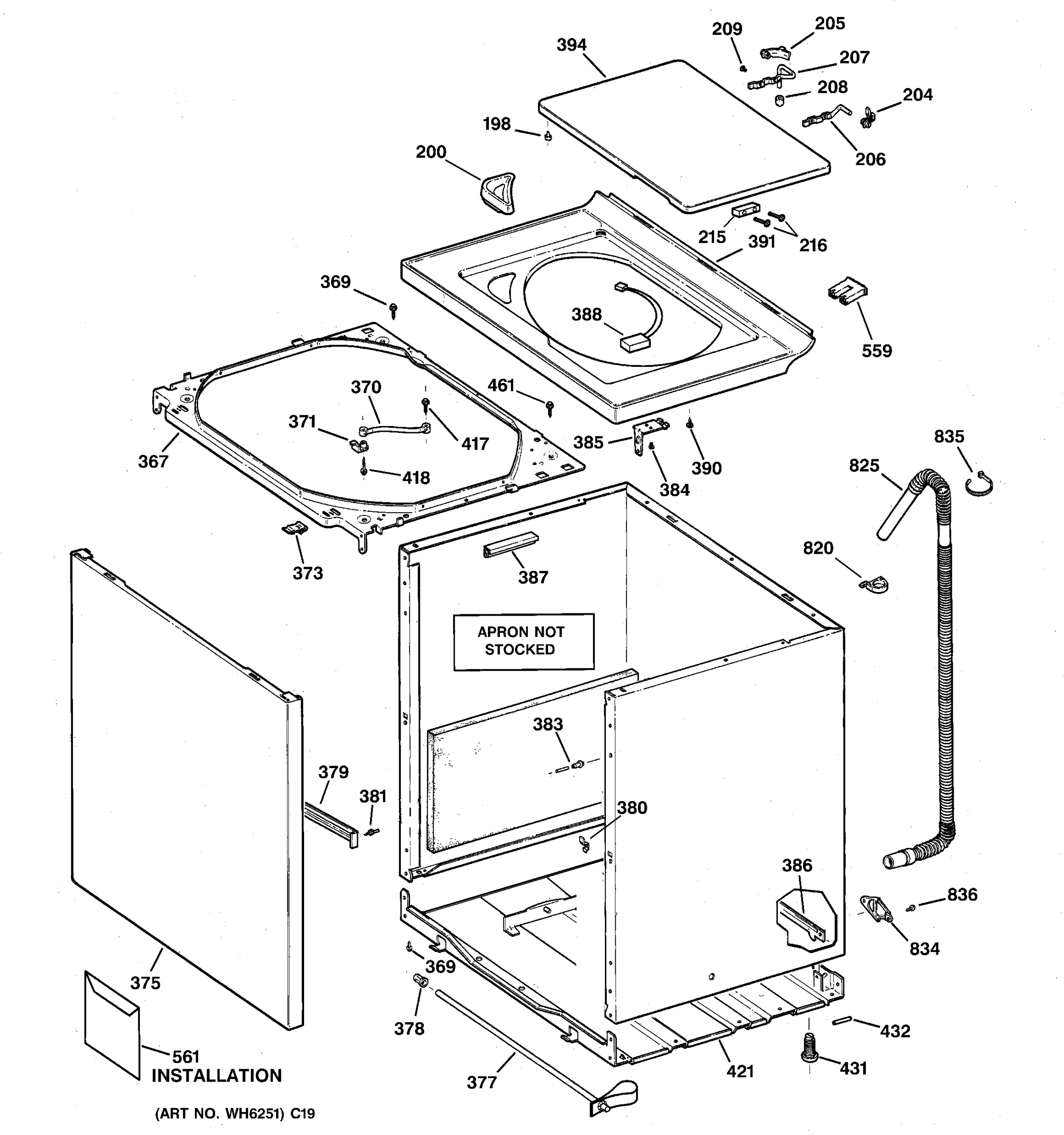 CABINET, COVER & FRONT PANEL