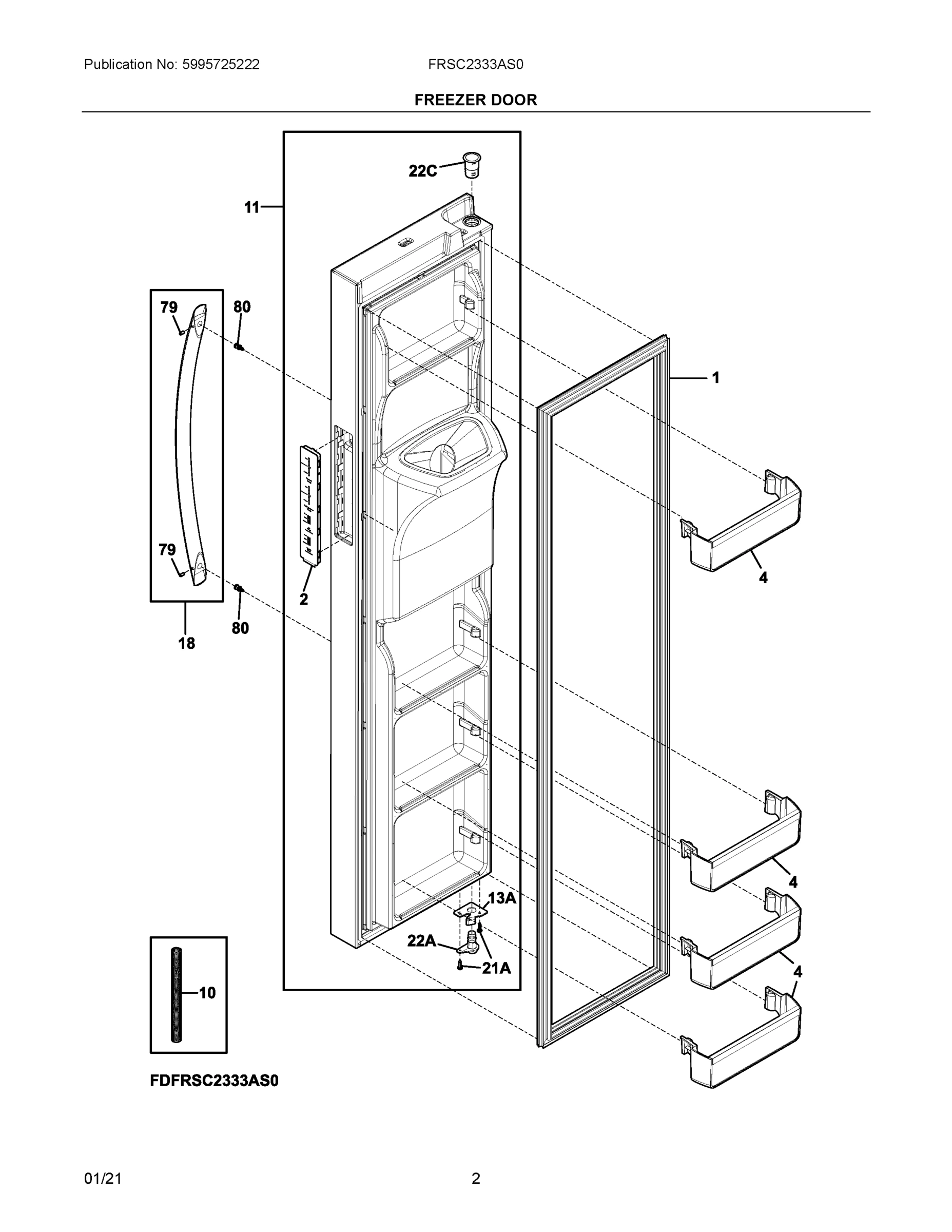 02 - FREEZER DOOR