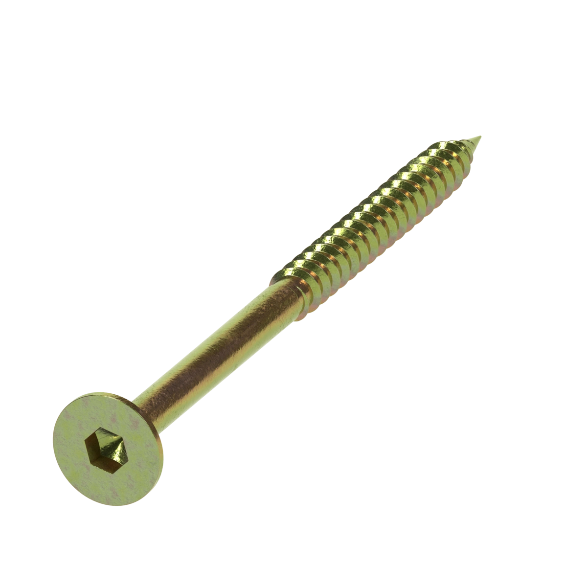 ZENITH® 14G x 100mm Gold Passivated, Self Drilling, Internal Hex Drive, Bugle Batten Screws – Internal Use – 50 Pack