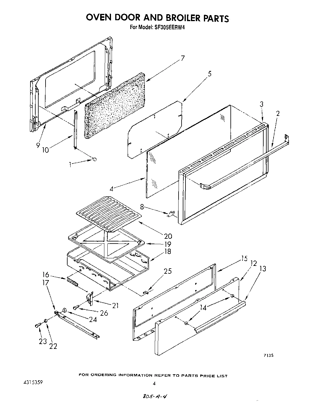 04 - OVEN DOOR AND BROILER