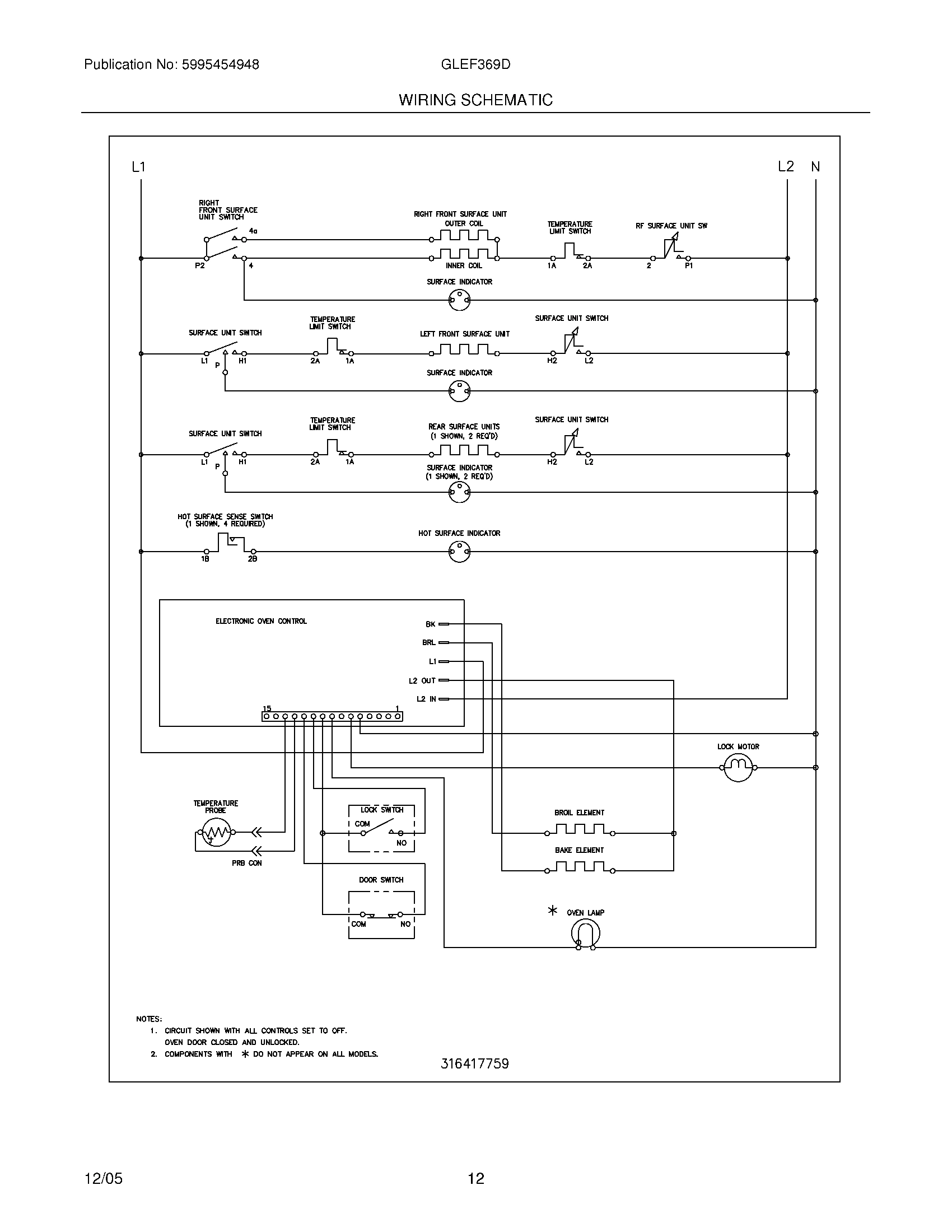 12 - WIRING SCHEMATIC
