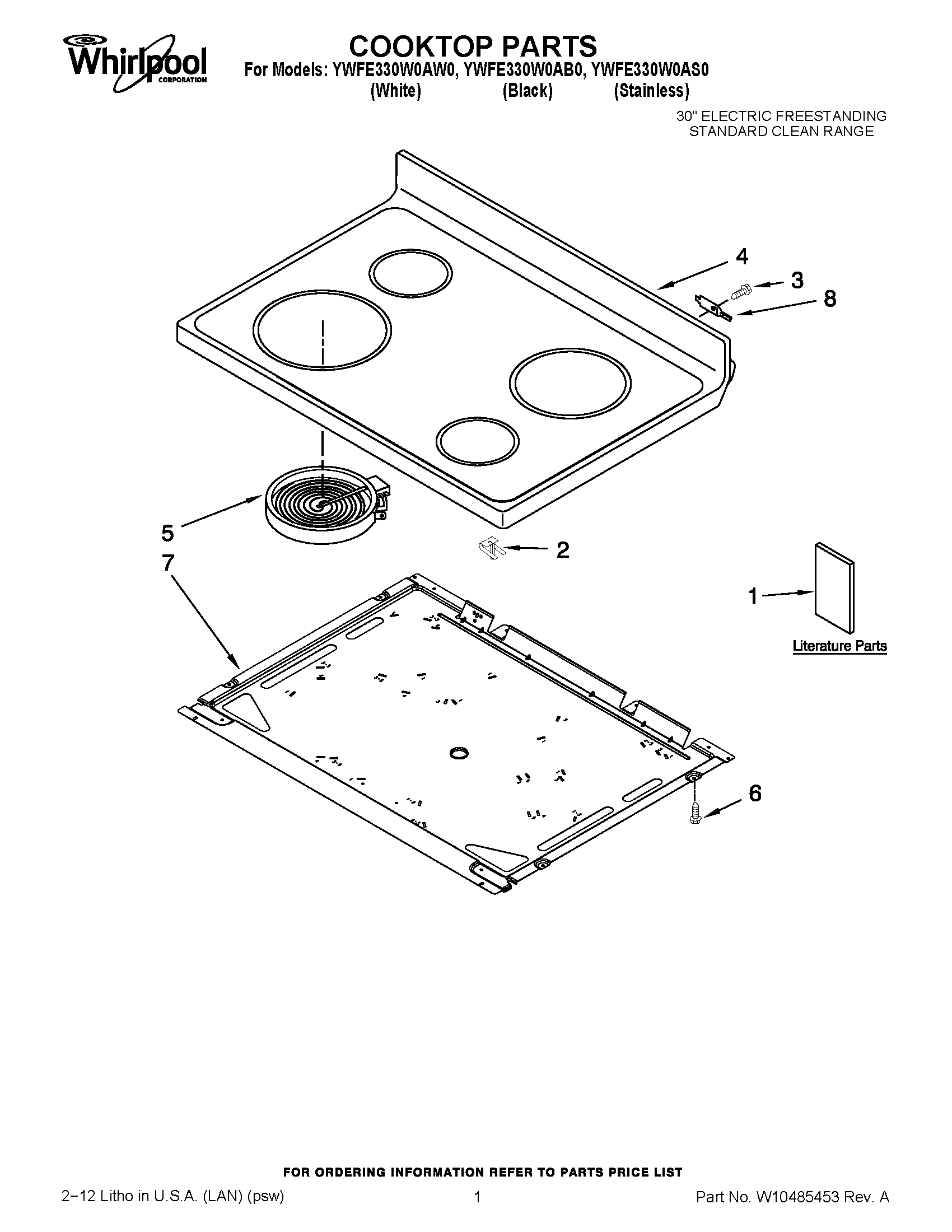 01 - COOKTOP PARTS