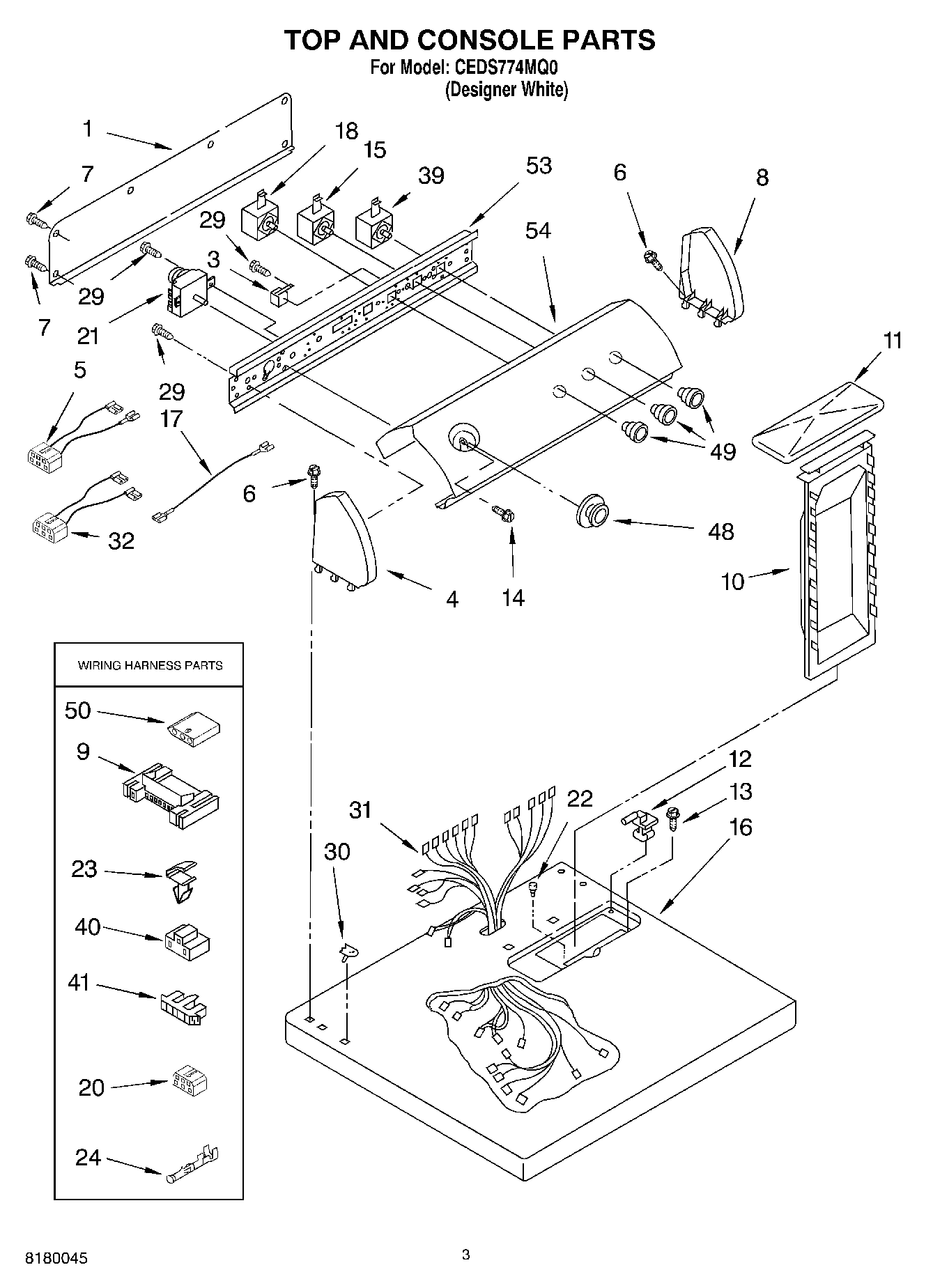 02 - TOP AND CONSOLE PARTS