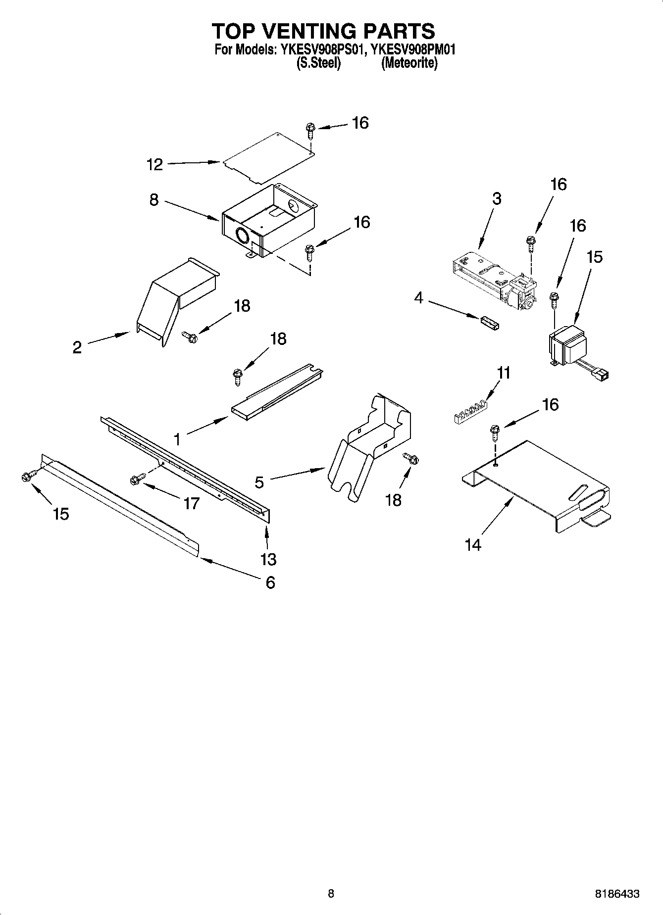 06 - TOP VENTING PARTS, OPTIONAL PARTS