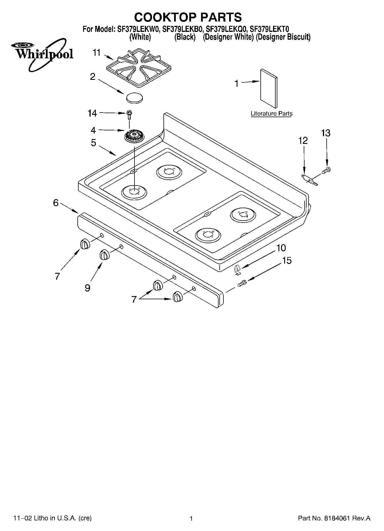 01 - COOKTOP, LITERATURE