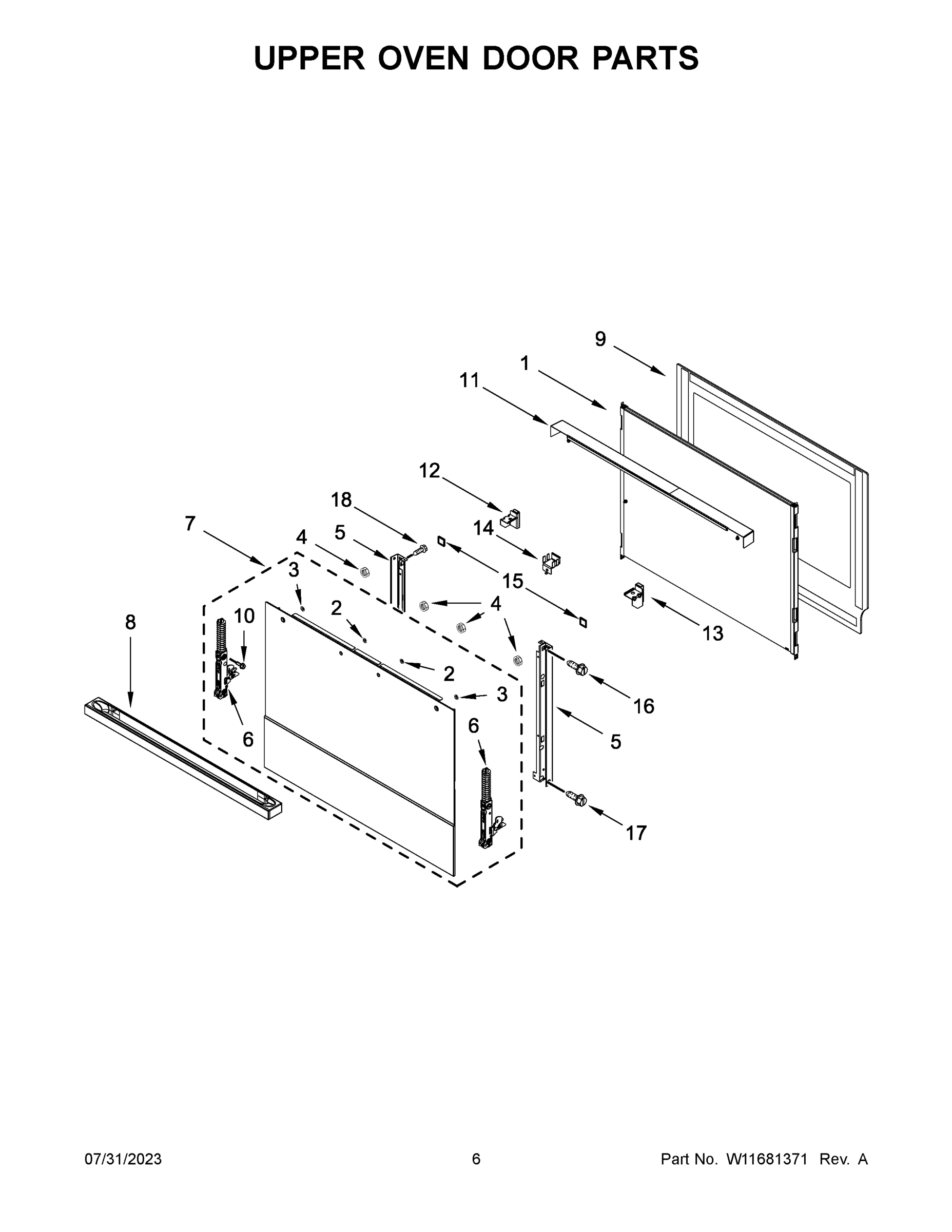 04 - UPPER OVEN DOOR PARTS