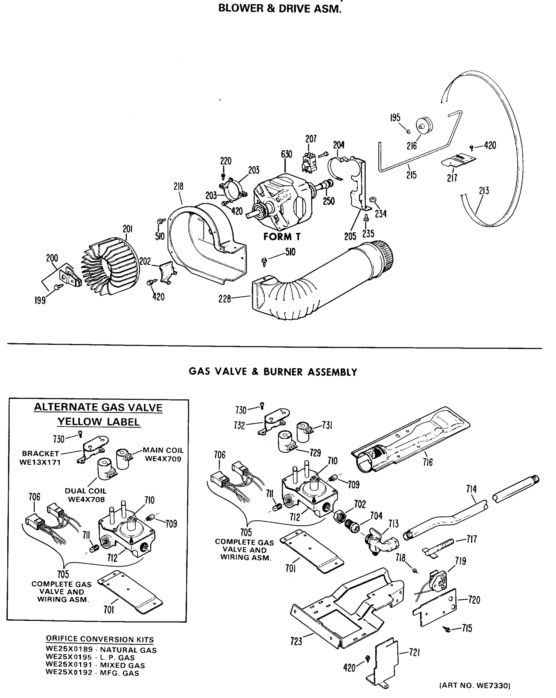 BLOWER & DRIVE ASM.