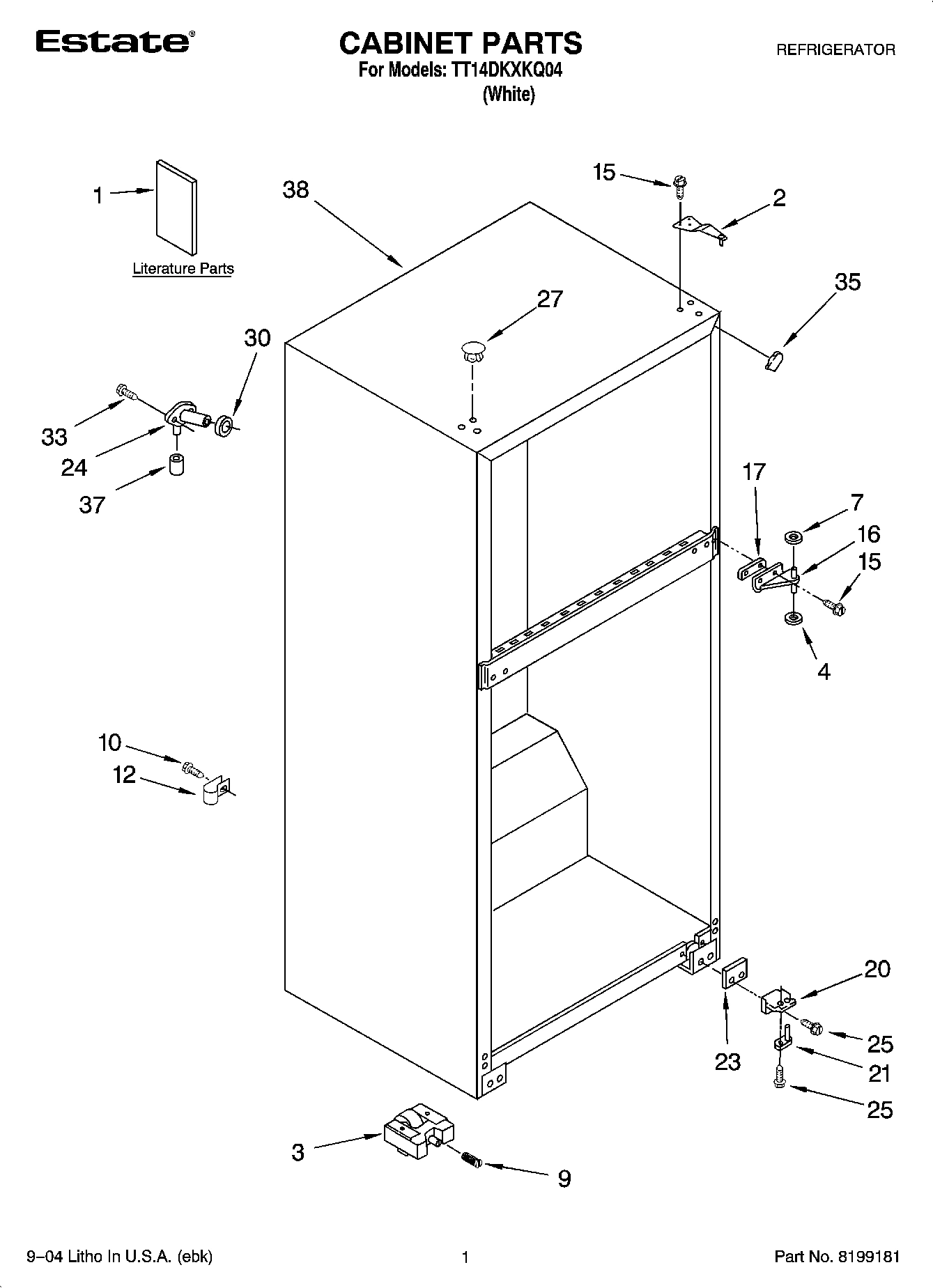 01 - CABINET PARTS