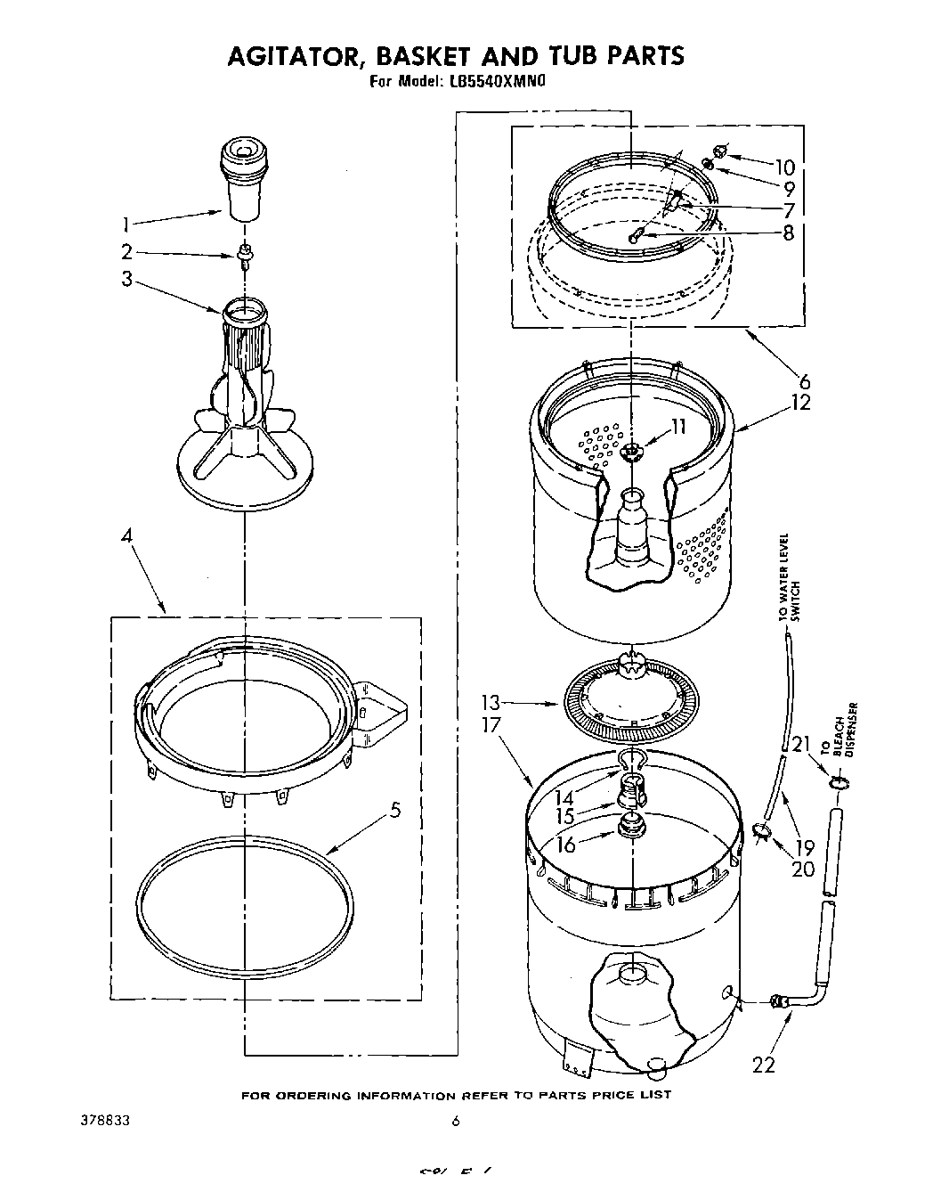 04 - AGITATOR, BASKET AND TUB
