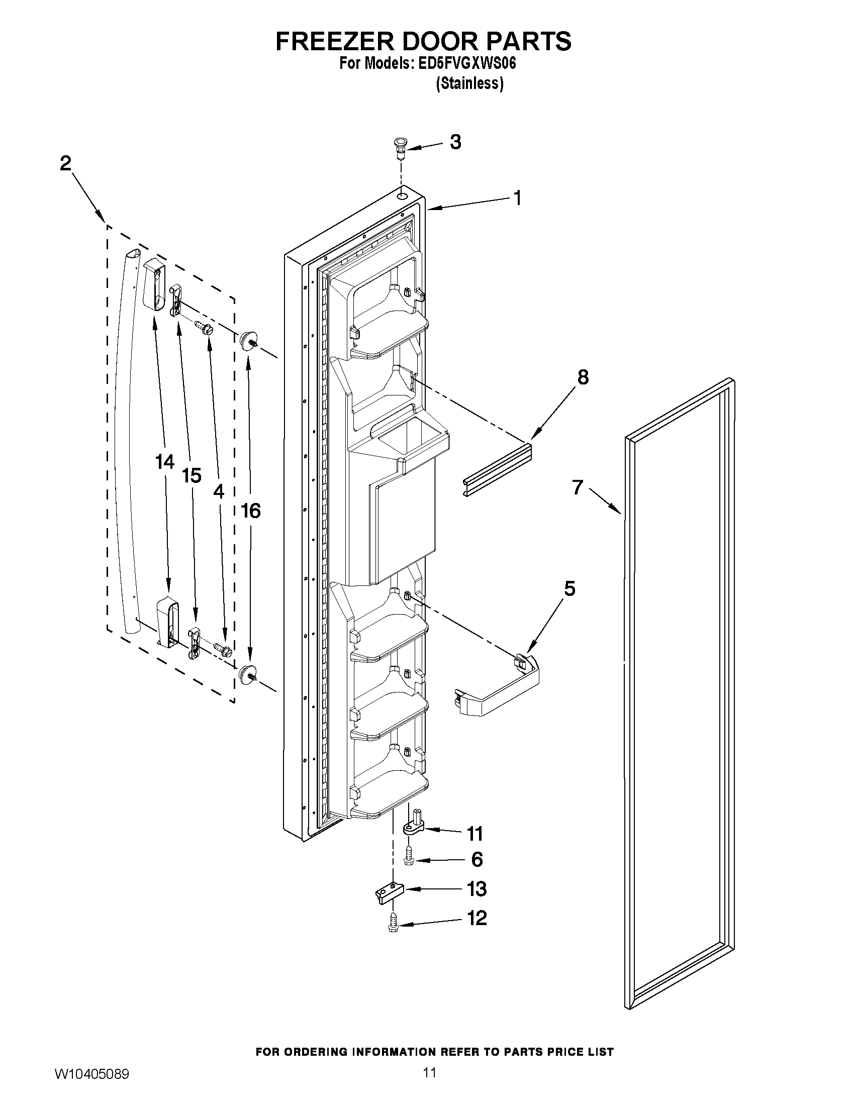 07 - FREEZER DOOR PARTS